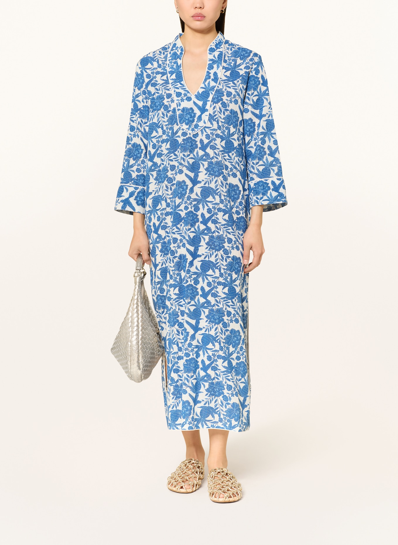 MISS JUNE Tunika HOLLI ANANAS: BÍLÁ / TMAVĚ MODRÁ