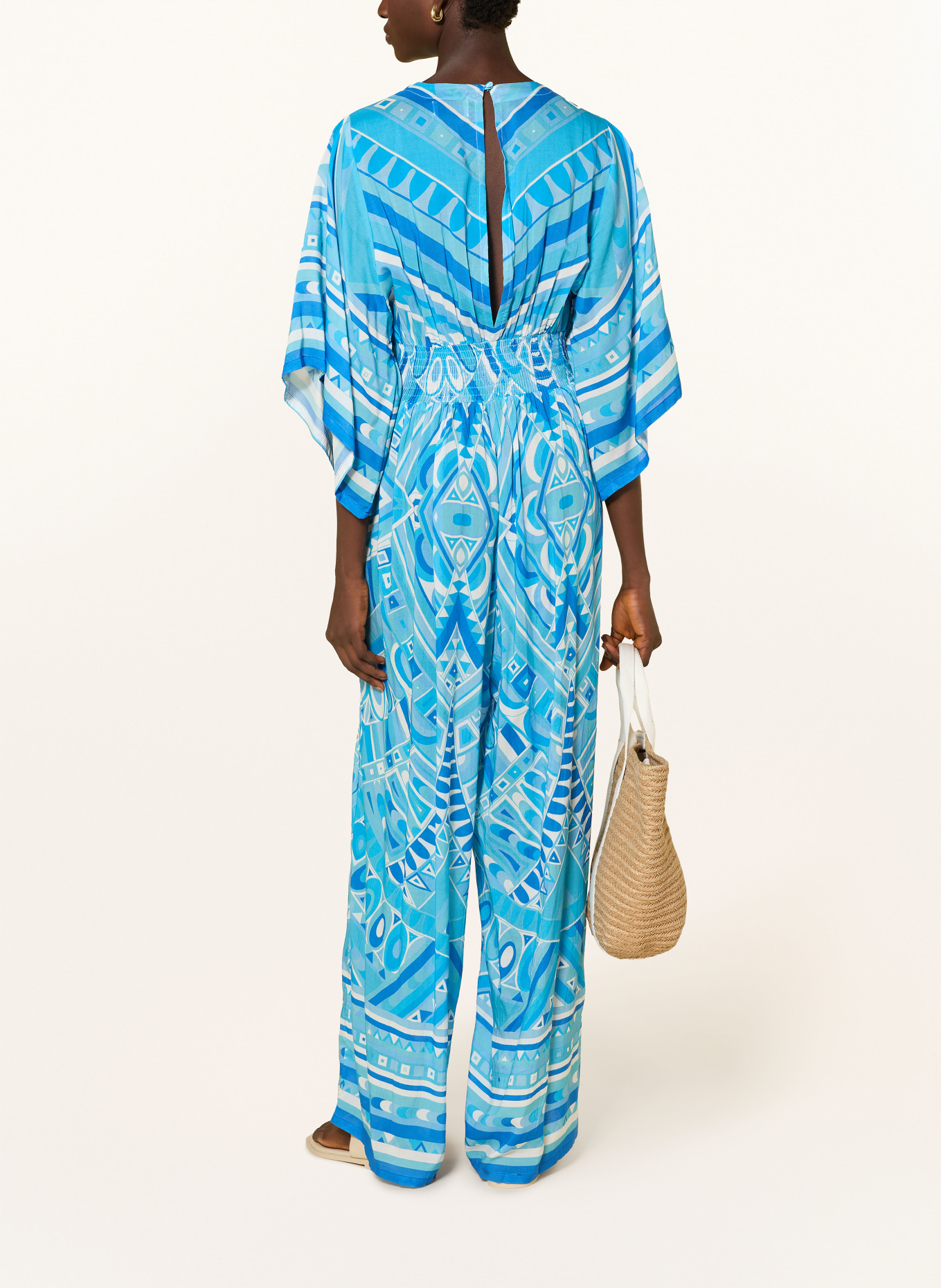 MISS JUNE kombinezon: TURKUSOWY / NIEBIESKI / BIAŁY