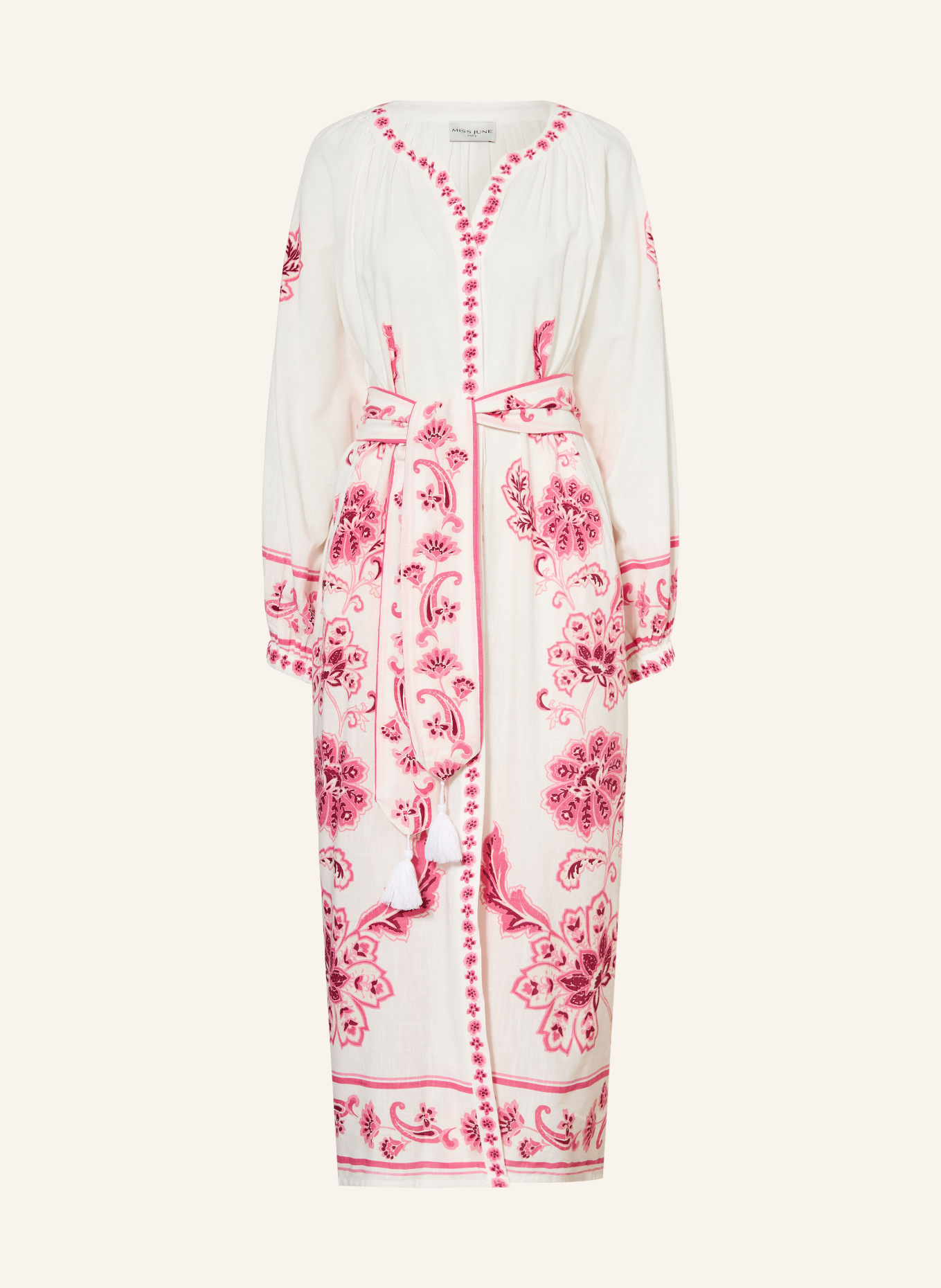 MISS JUNE Šaty DANA: BÍLÁ / RŮŽOVÁ