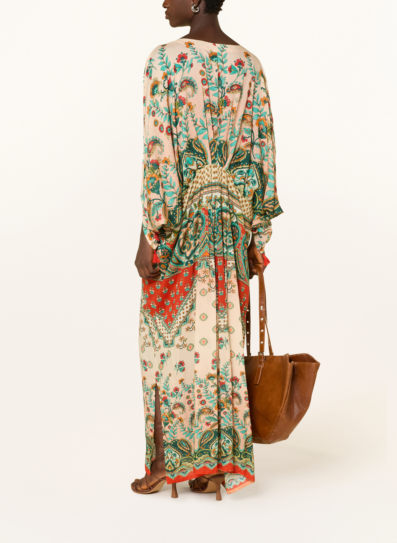 MISS JUNE Kaftan JORDANA: RŮŽOVÁ / ČERVENÁ / ZELENÁ