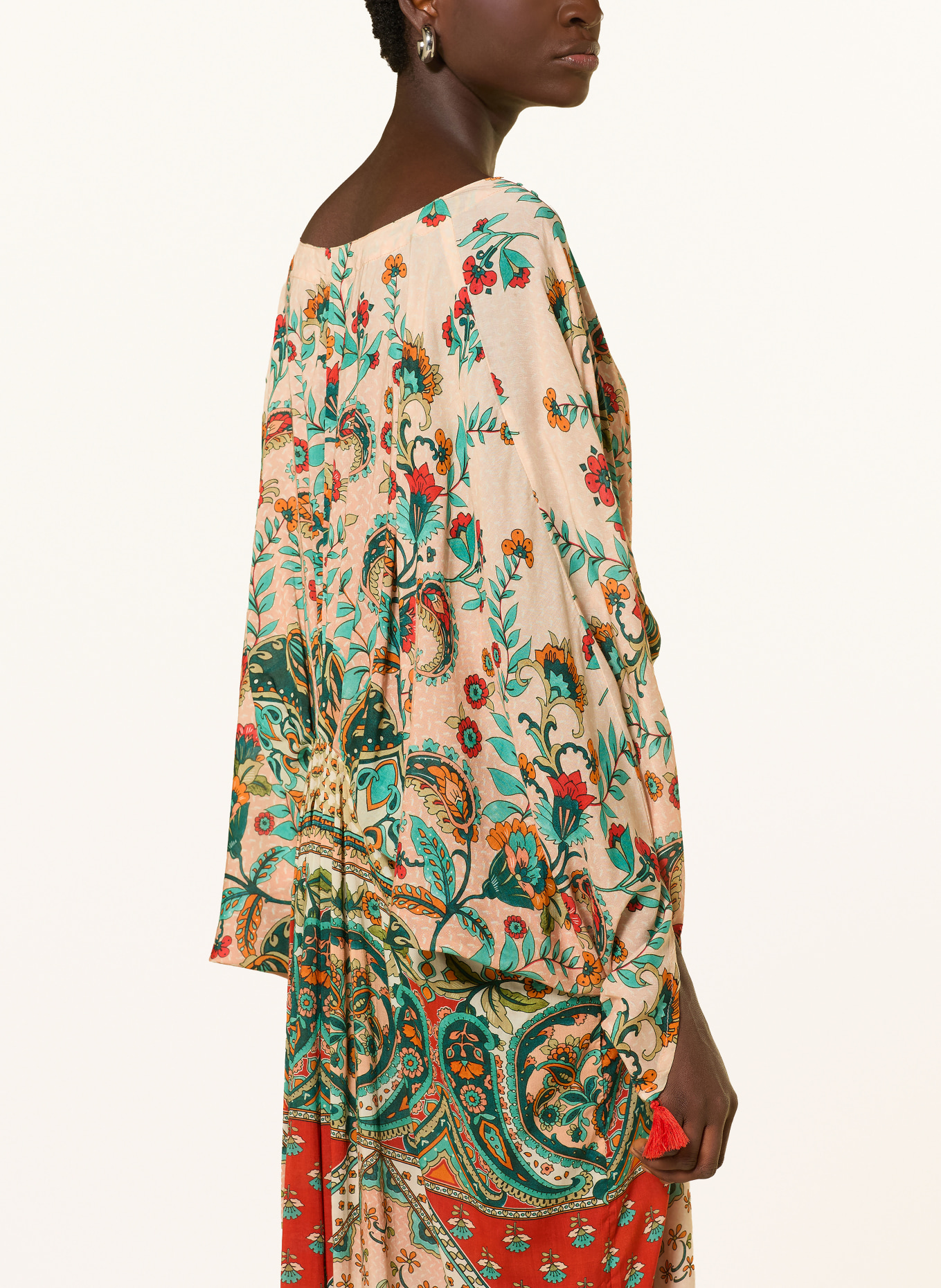 MISS JUNE Kaftan JORDANA: RŮŽOVÁ / ČERVENÁ / ZELENÁ