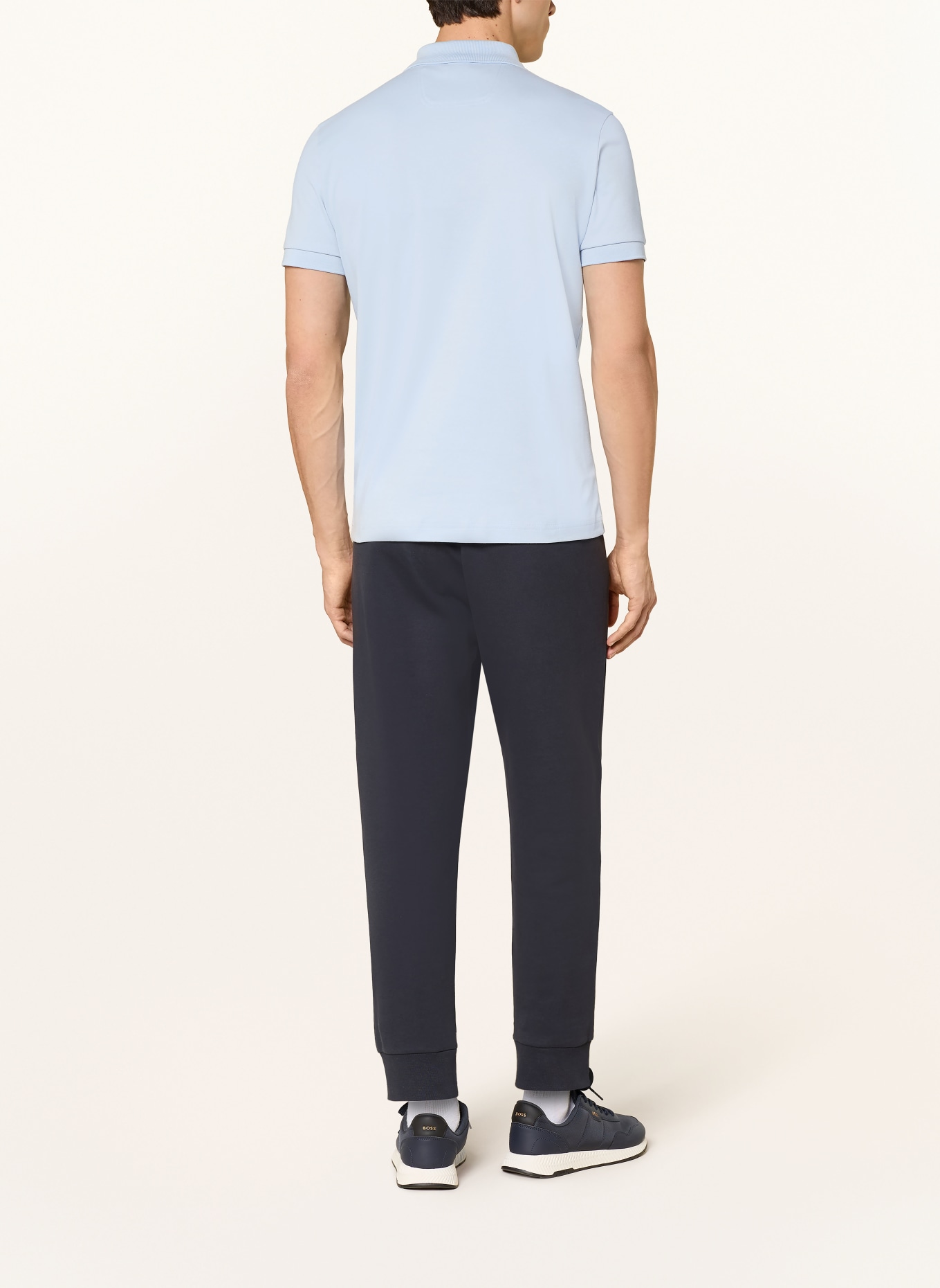 BOSS Jersey polo shirt PIO: LIGHT BLUE