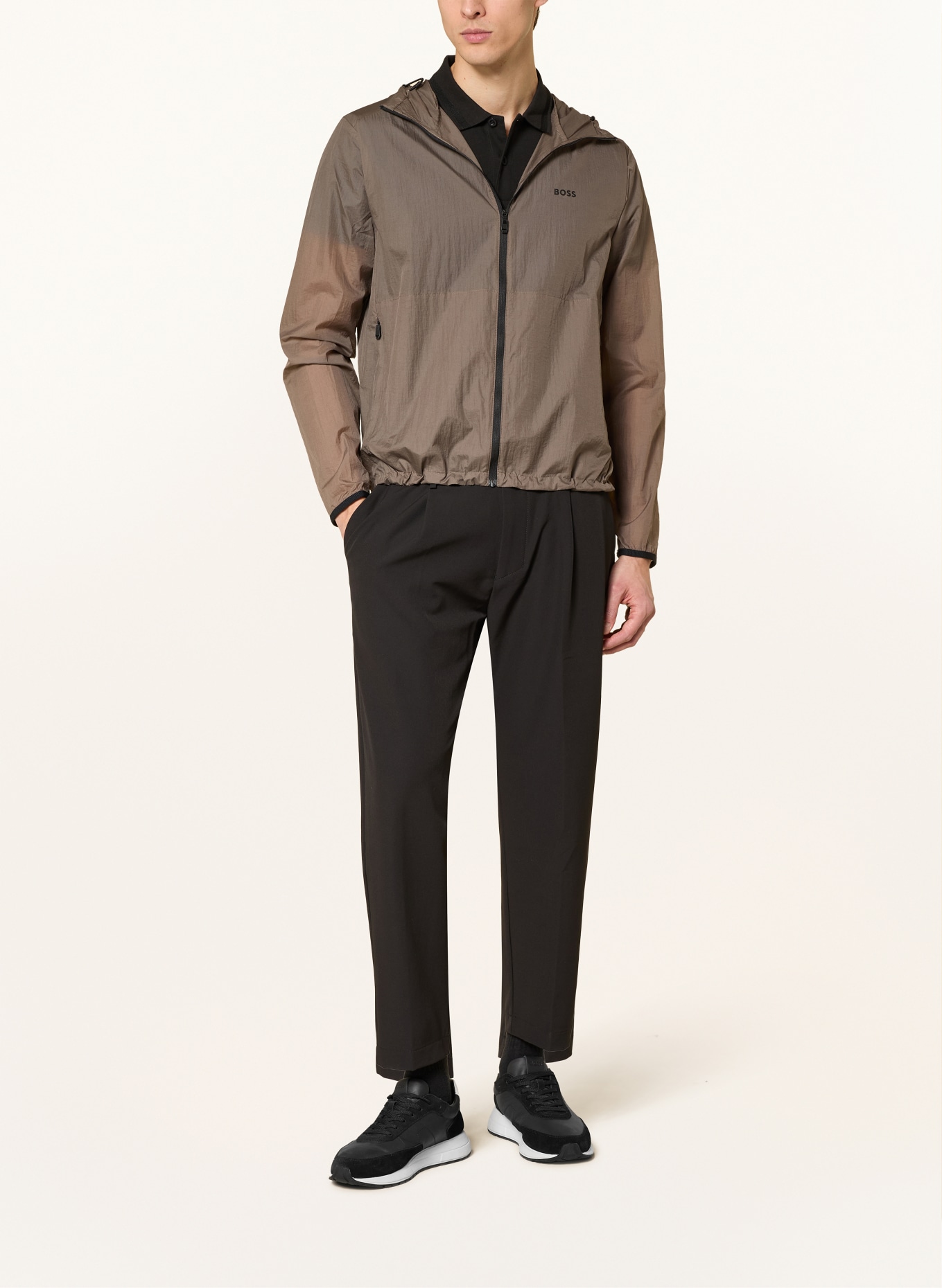 BOSS Funktionsjacke AIRYNIX: DUNKELBRAUN