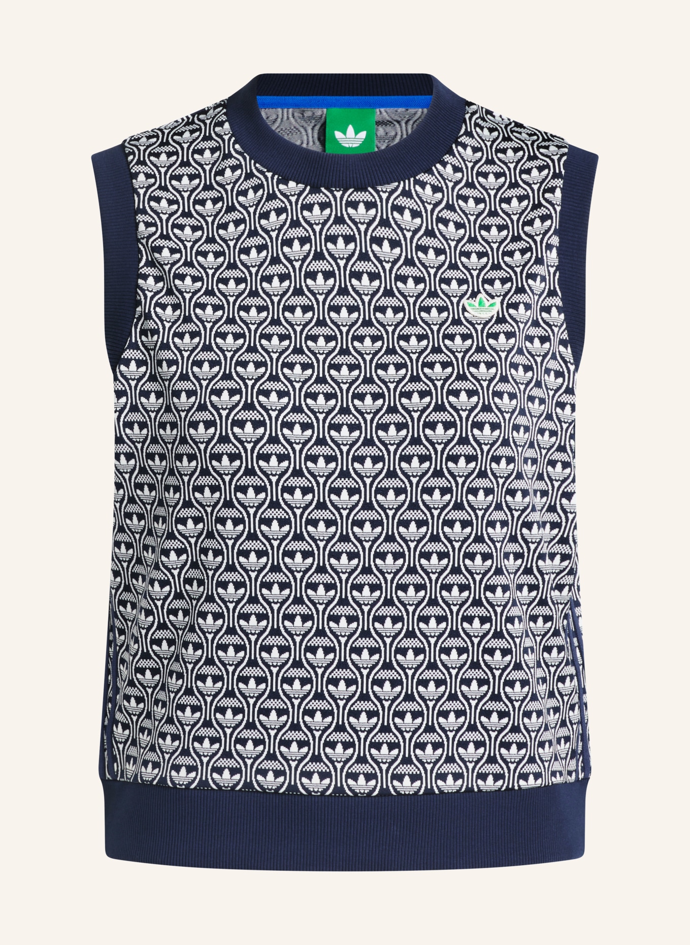 adidas Originals Vest ORIGINALS ALL OVER: DONKERBLAUW / CRÈME