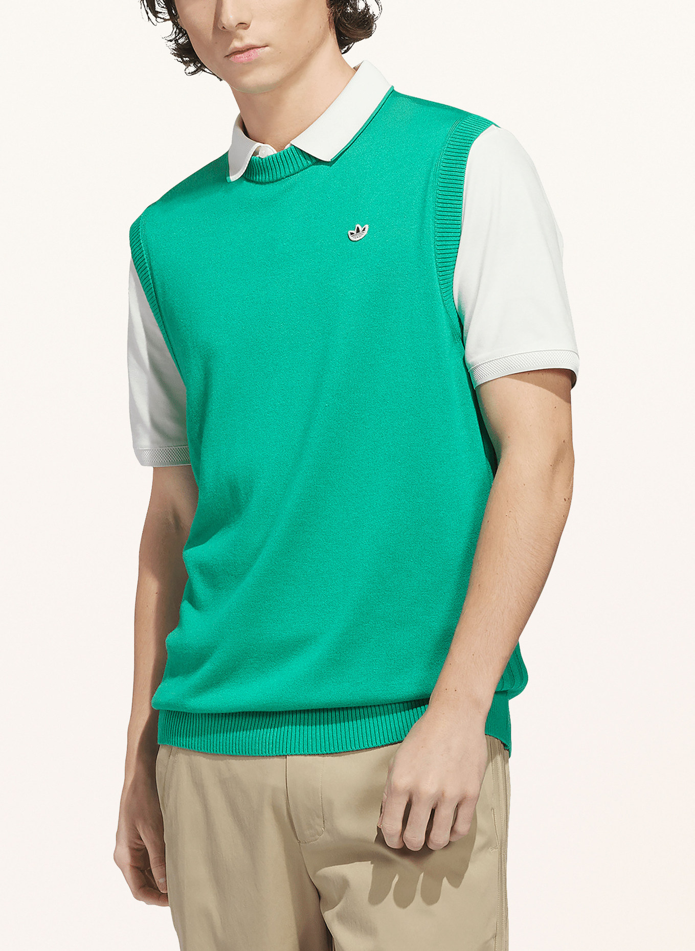 adidas Originals Vest ORIGINALS CASHMERE BLEND: GROEN