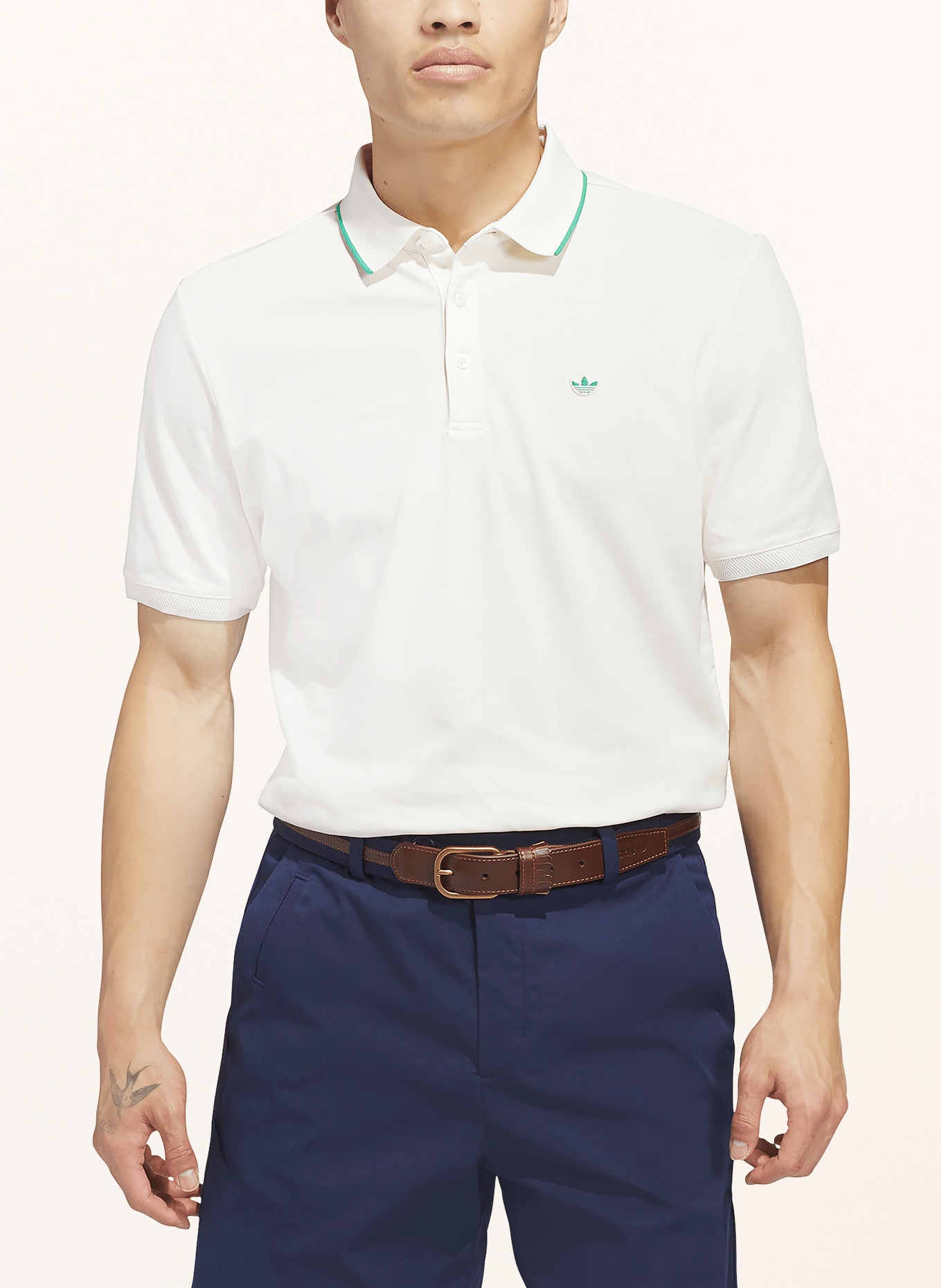 adidas Originals Piqué-poloshirt ORIGINALS TWISTKNIT TREFOIL: ECRU