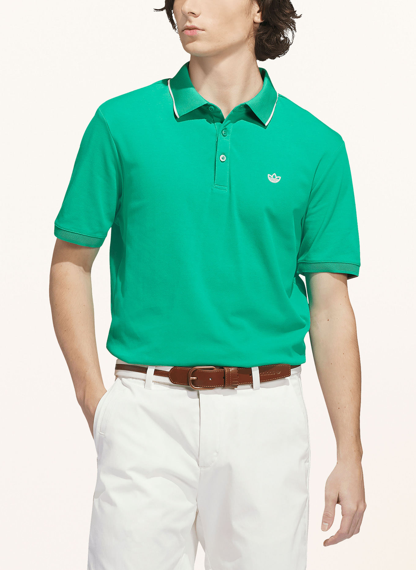 adidas Originals Piqué-poloshirt ORIGINALS TWISTKNIT TREFOIL: GROEN