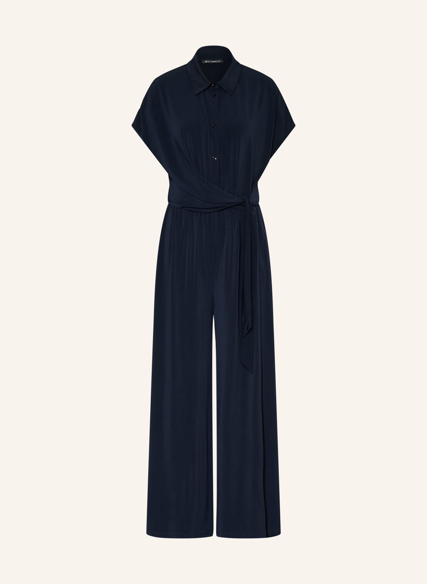 Betty Barclay Jersey jumpsuit: DONKERBLAUW
