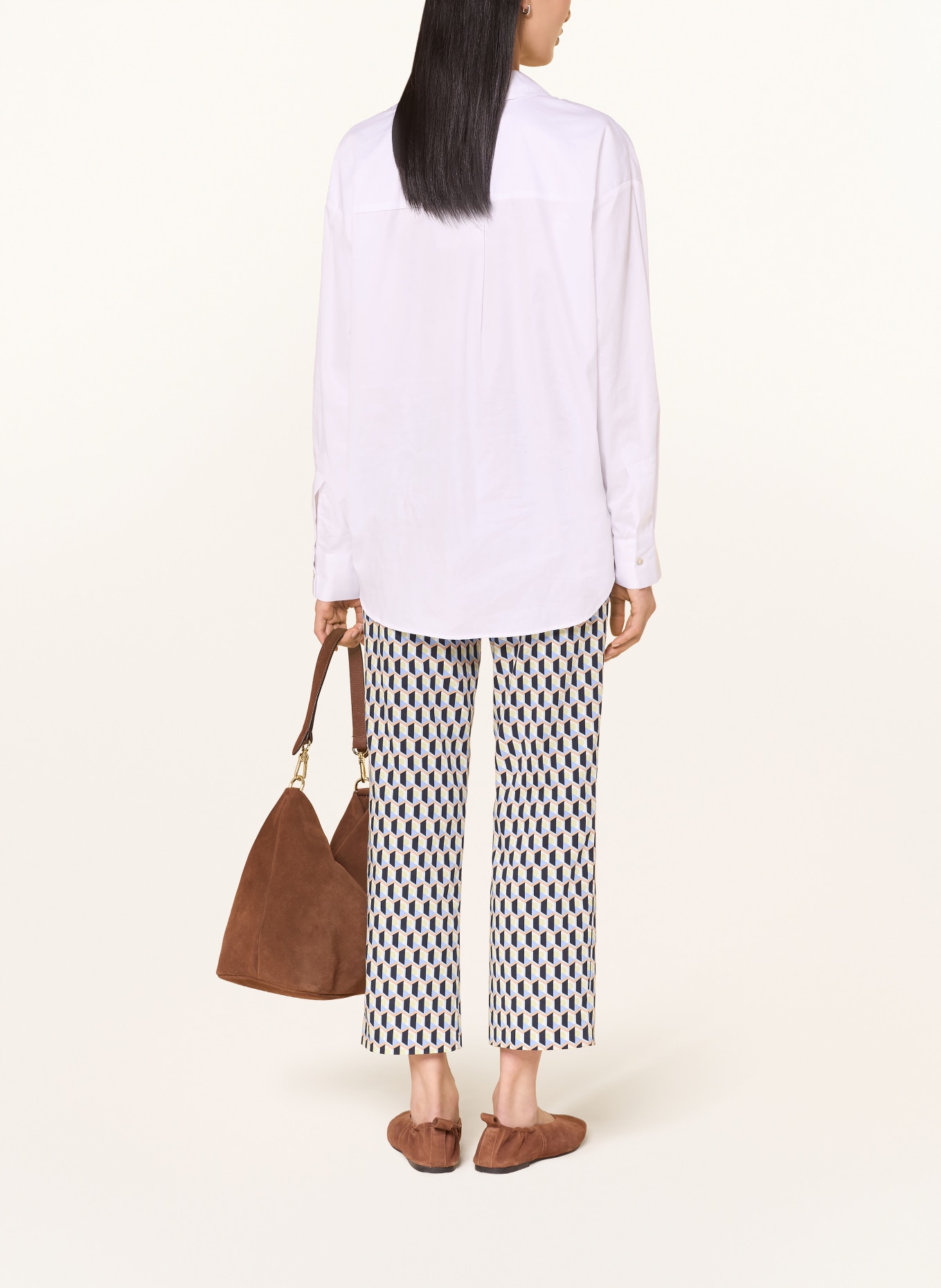 Betty Barclay 7/8-broek: DONKERBLAUW / LICHTGROEN / LICHTBLAUW