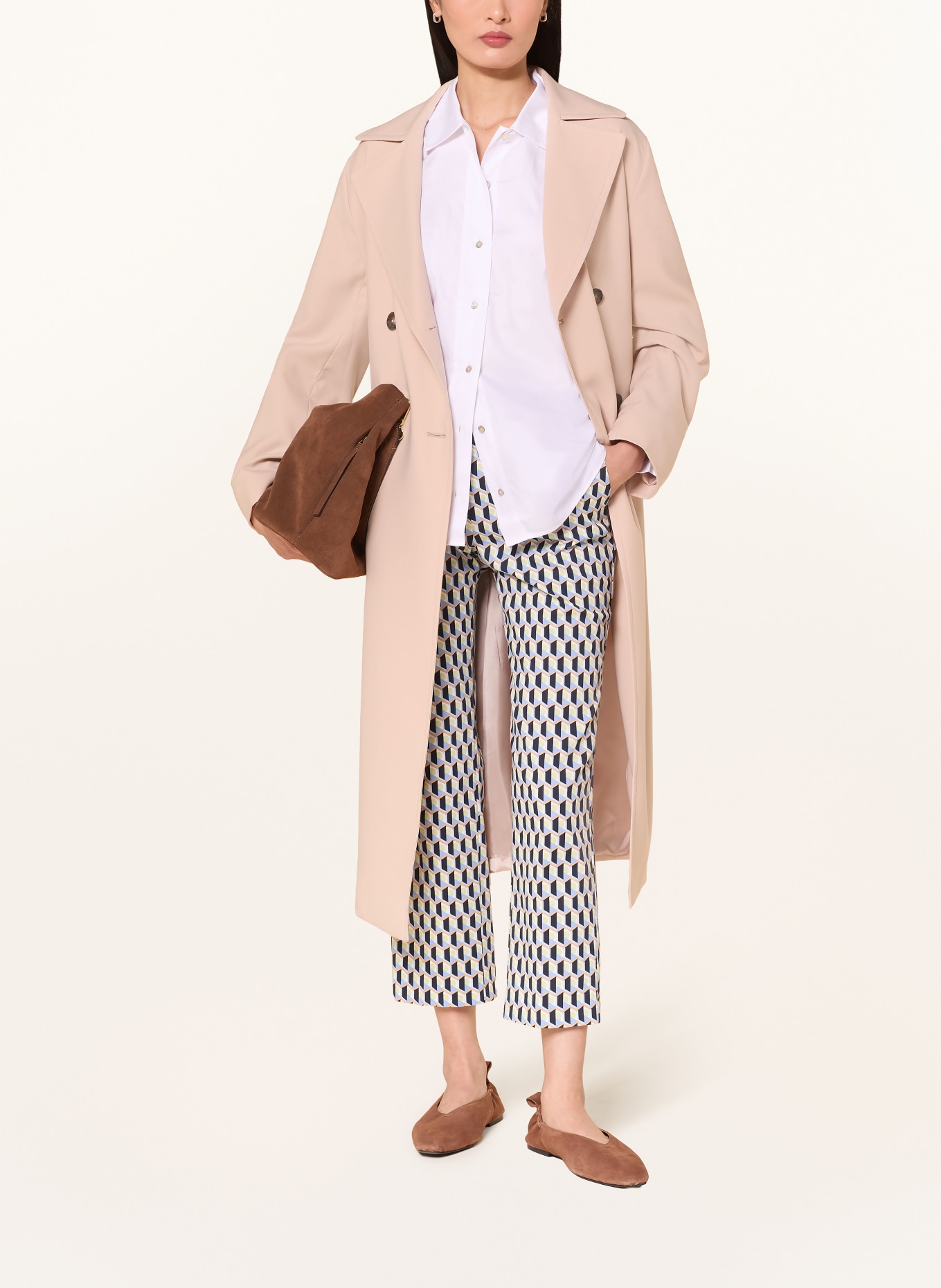 Betty Barclay 7/8-broek: DONKERBLAUW / LICHTGROEN / LICHTBLAUW