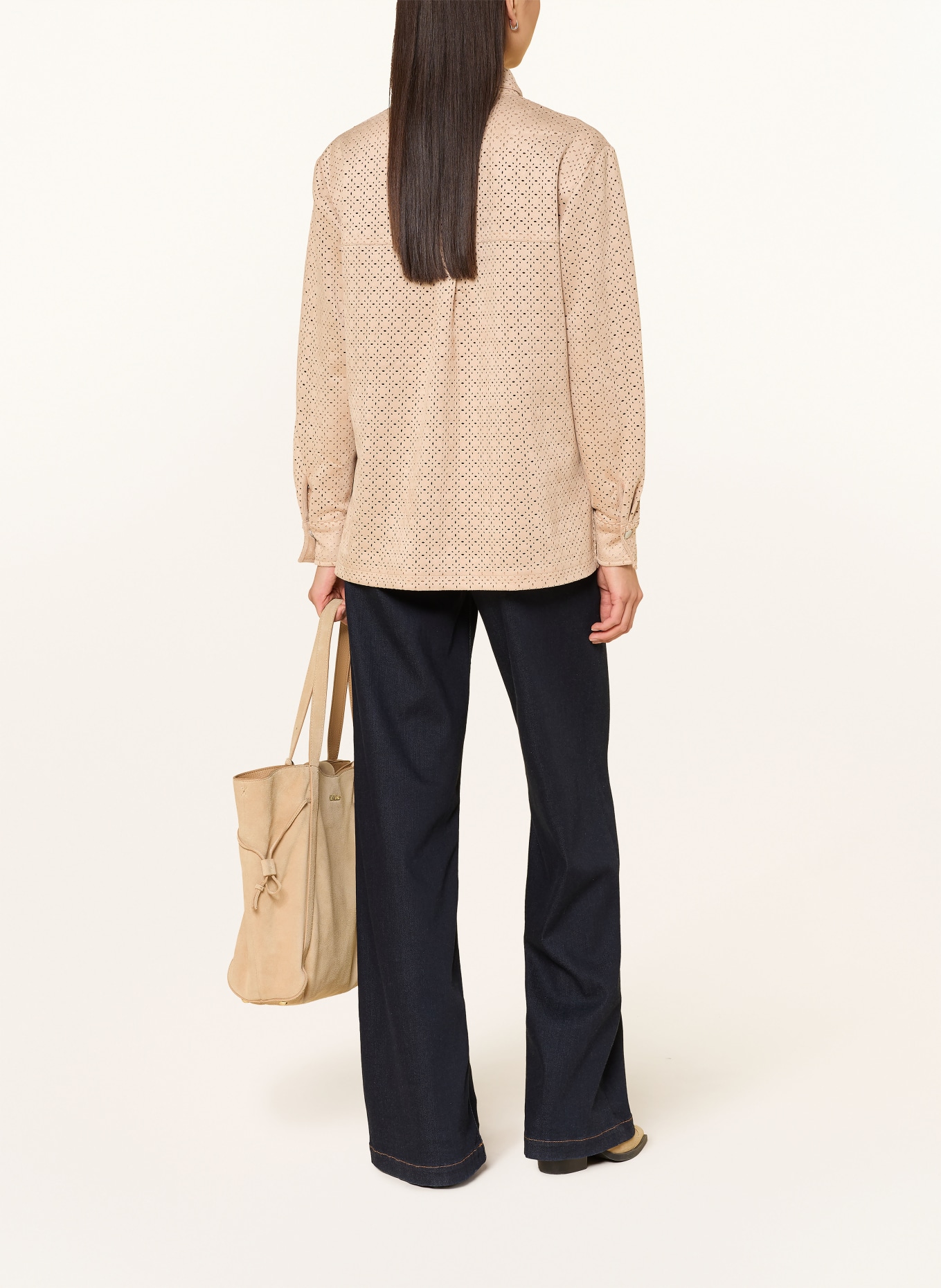 Betty Barclay Bluzka koszulowa imitująca skórę: BEŻOWY