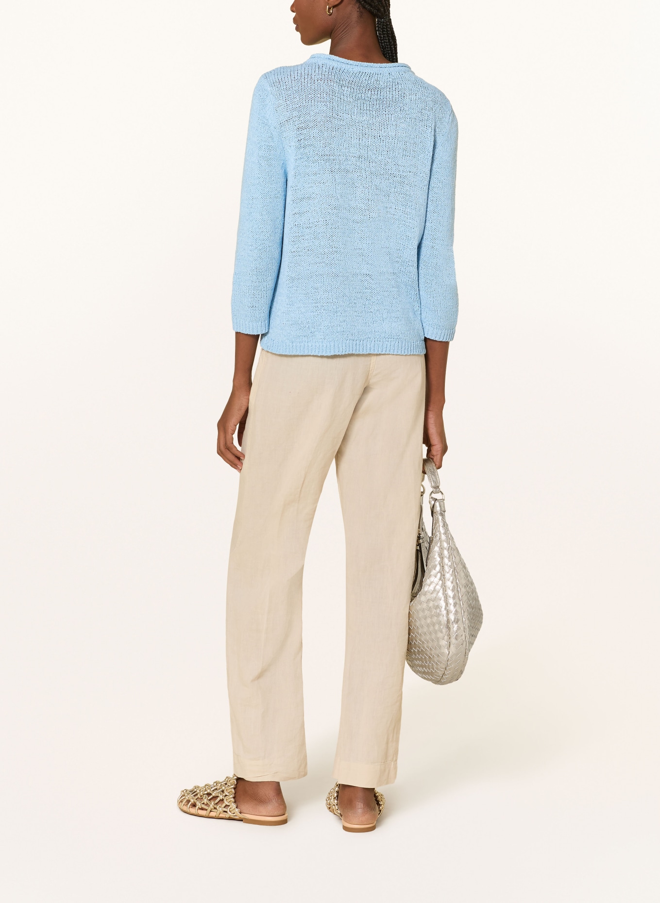Betty Barclay Sweater with 3/4 sleeves: LIGHT BLUE