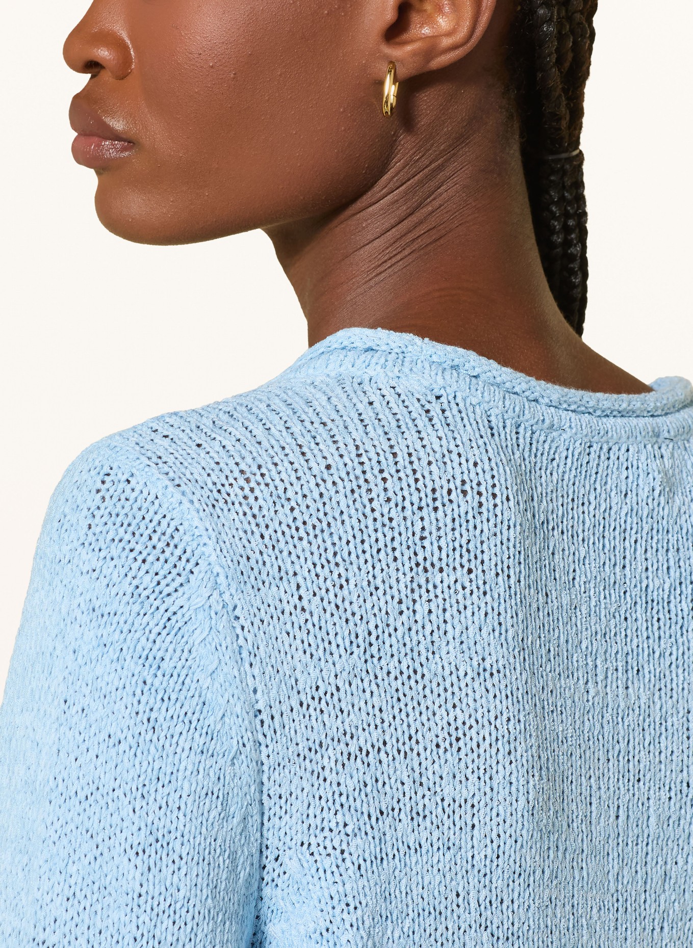 Betty Barclay Sweater with 3/4 sleeves: LIGHT BLUE