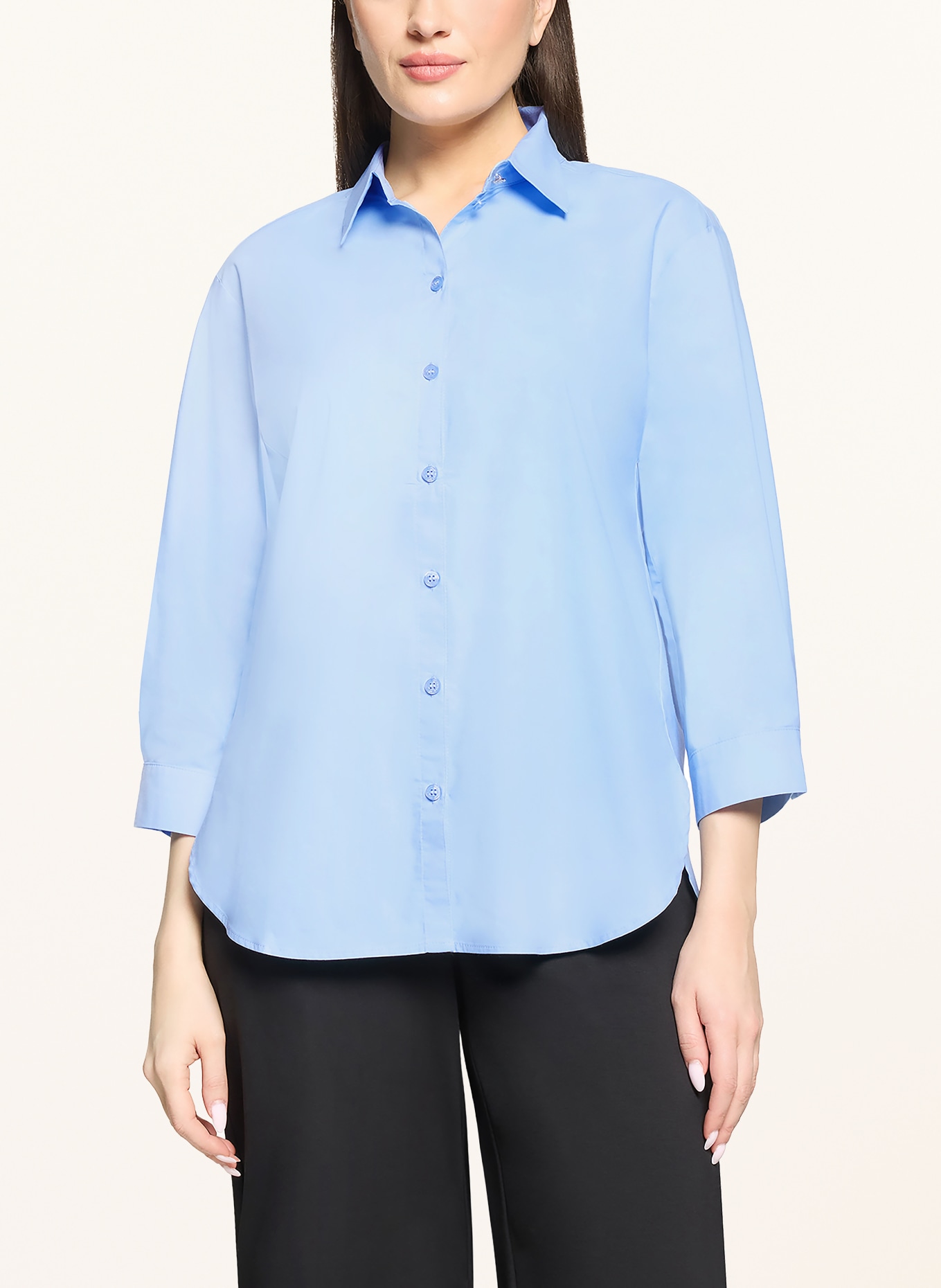 Betty Barclay Hemdbluse mit 3/4-Arm: HELLBLAU