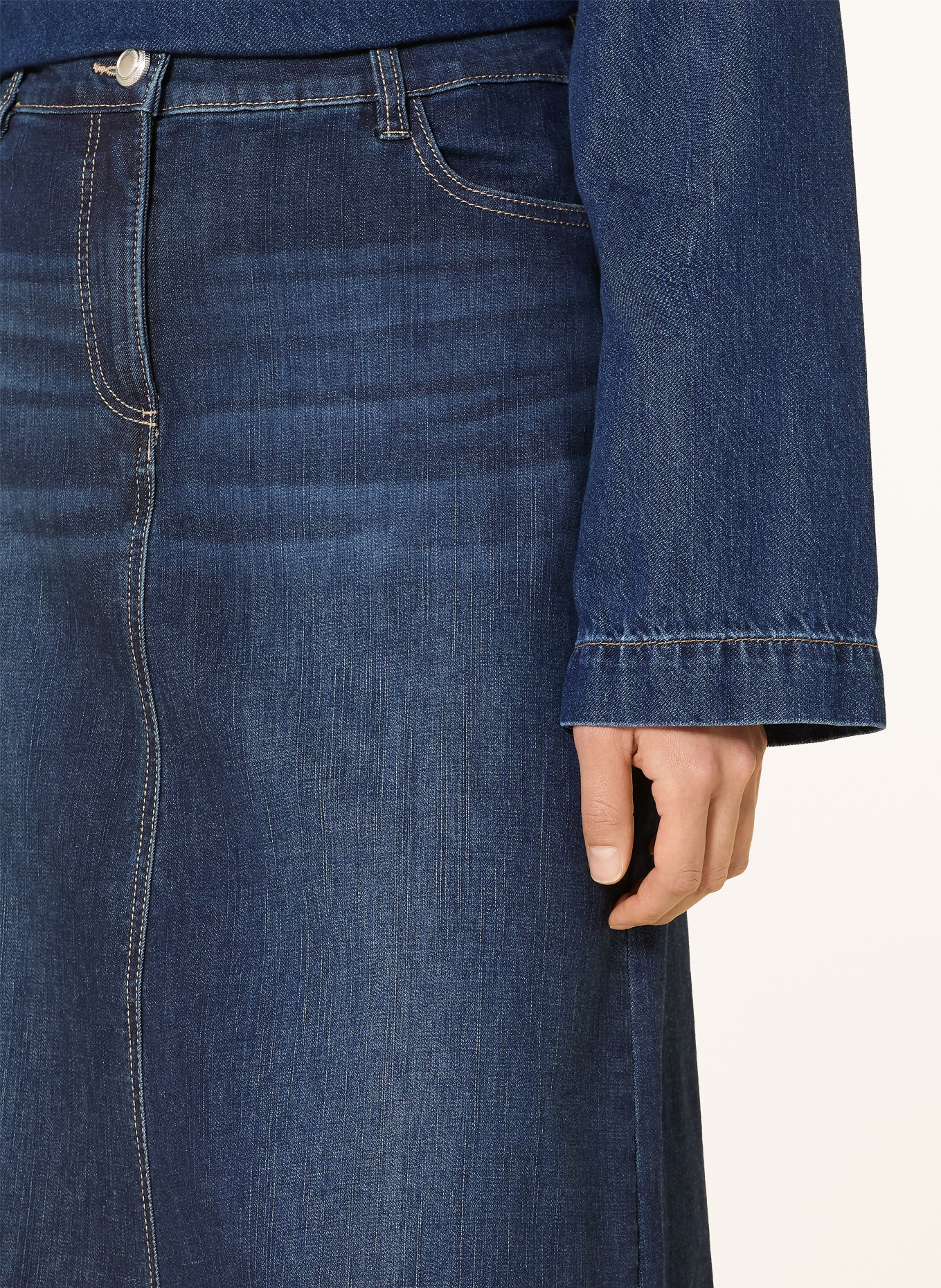 Betty Barclay jupe en jean: BLEU FONCÉ