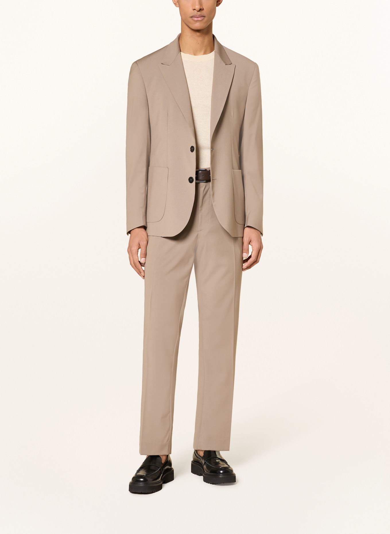 I'M BRIAN Pantalon de costume coupe classique: TAUPE