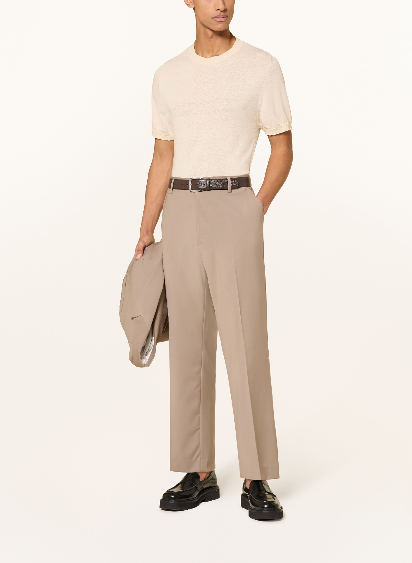 I'M BRIAN Pantalon de costume coupe classique: TAUPE