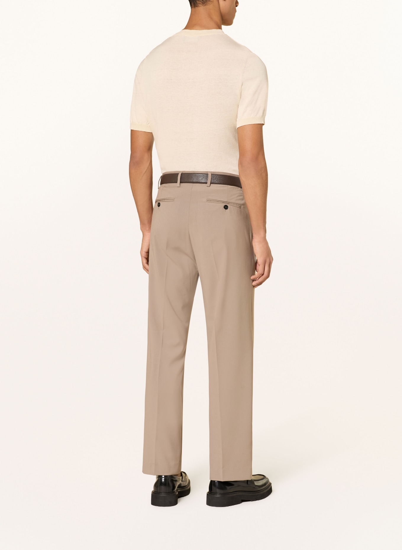 I'M BRIAN Pantalon de costume coupe classique: TAUPE