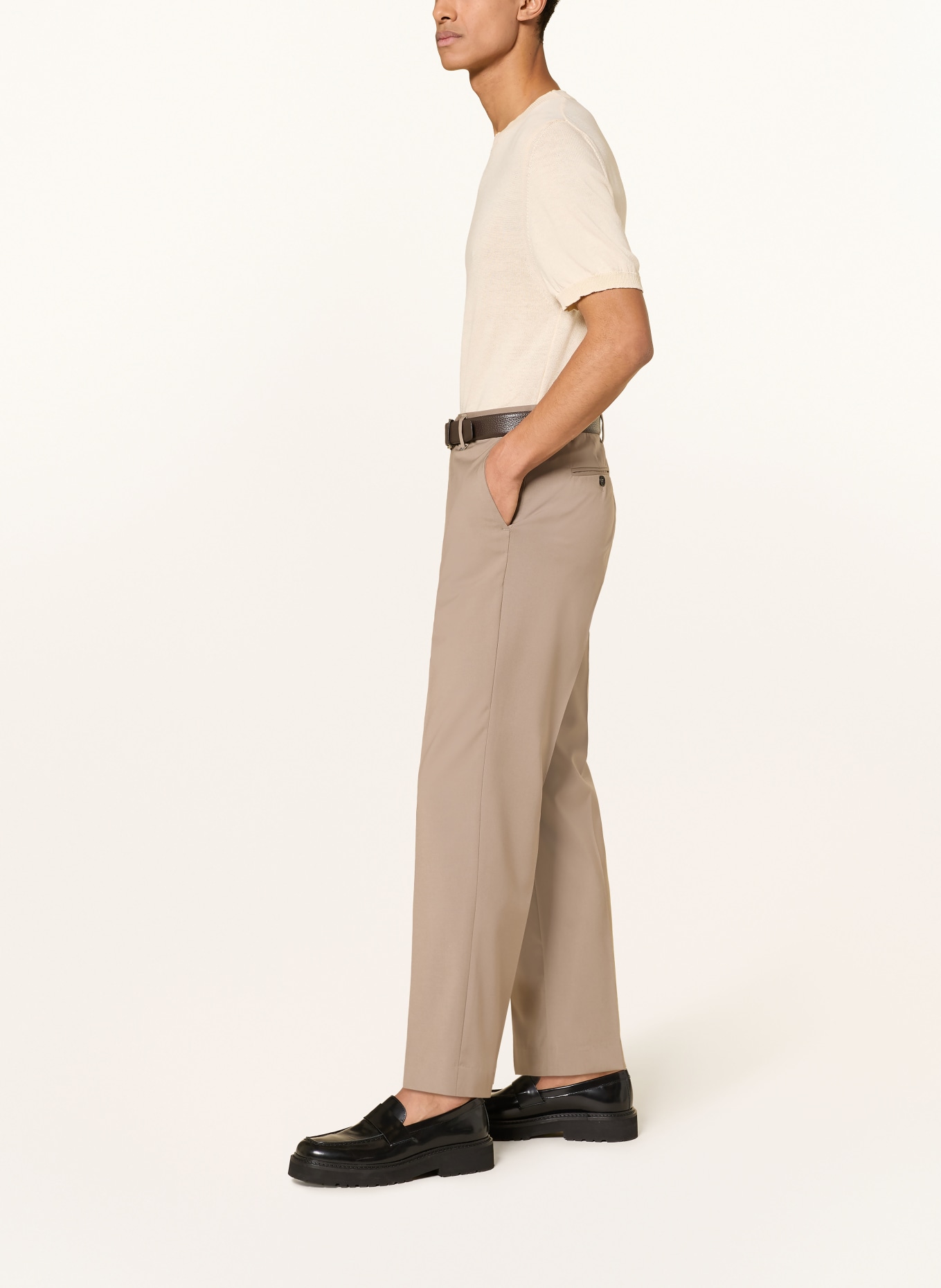 I'M BRIAN Pantalon de costume coupe classique: TAUPE