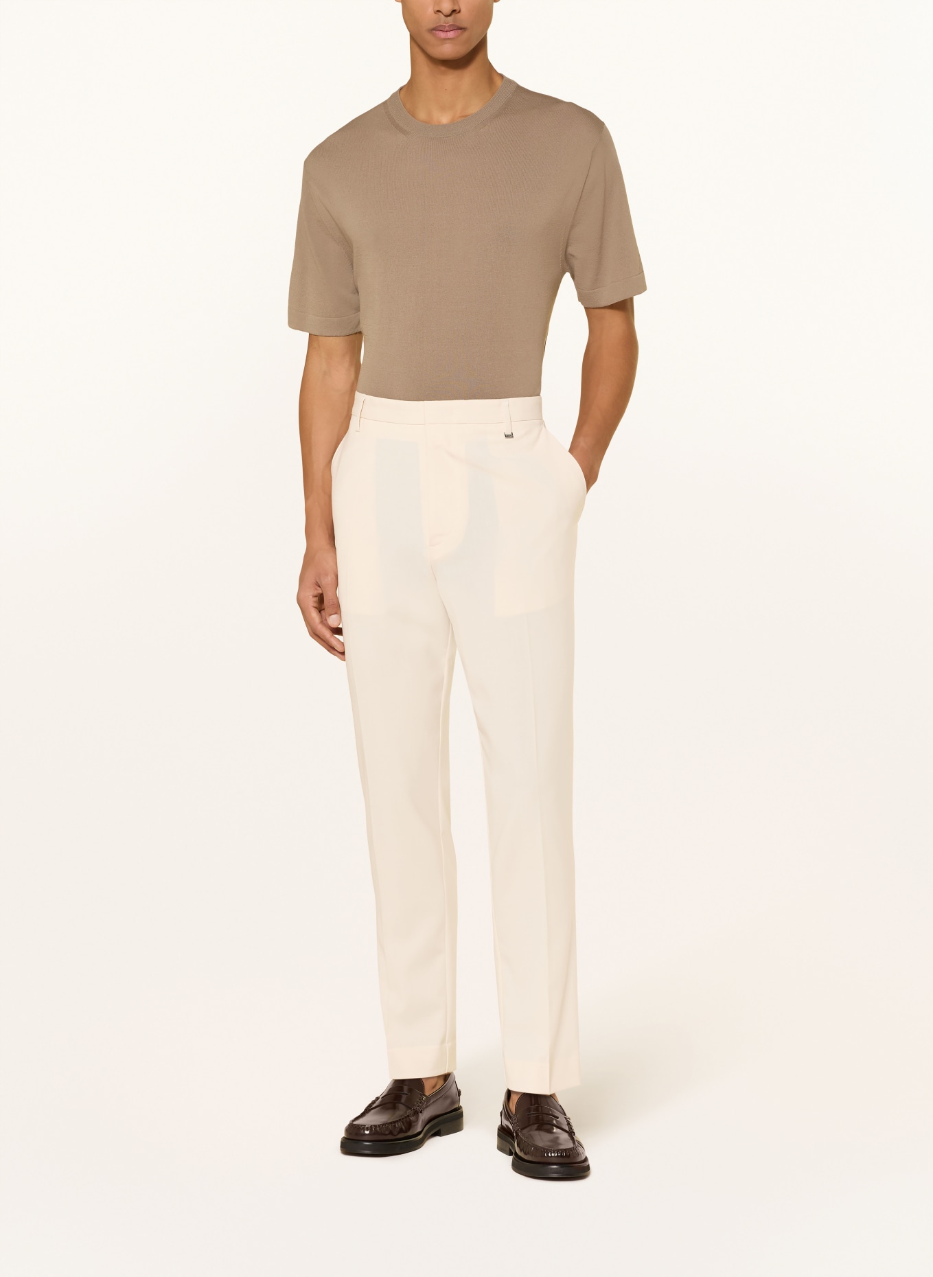 I'M BRIAN Pantalon de costume slim fit: PANNA