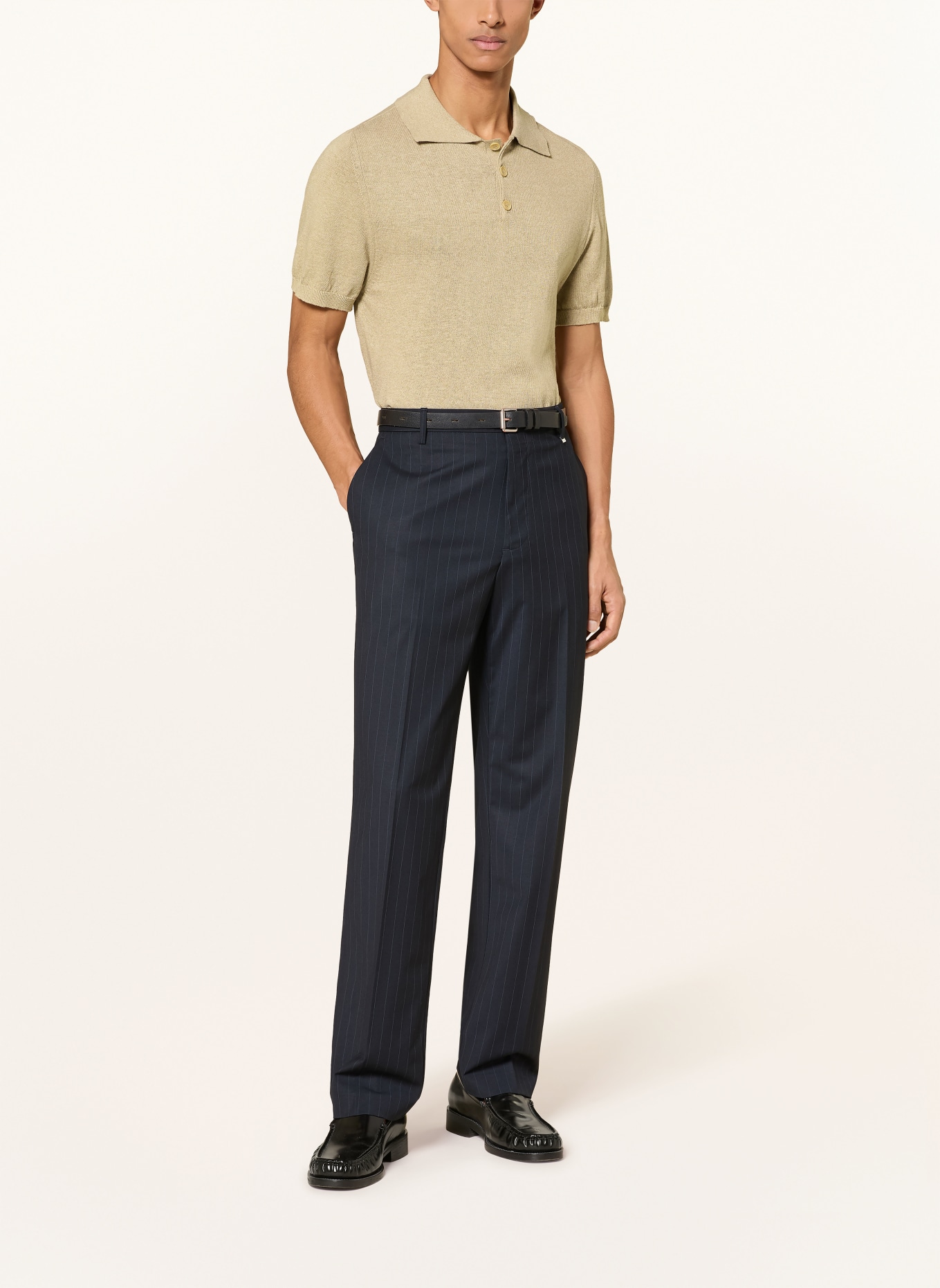 I'M BRIAN Strick-Poloshirt: BEIGE