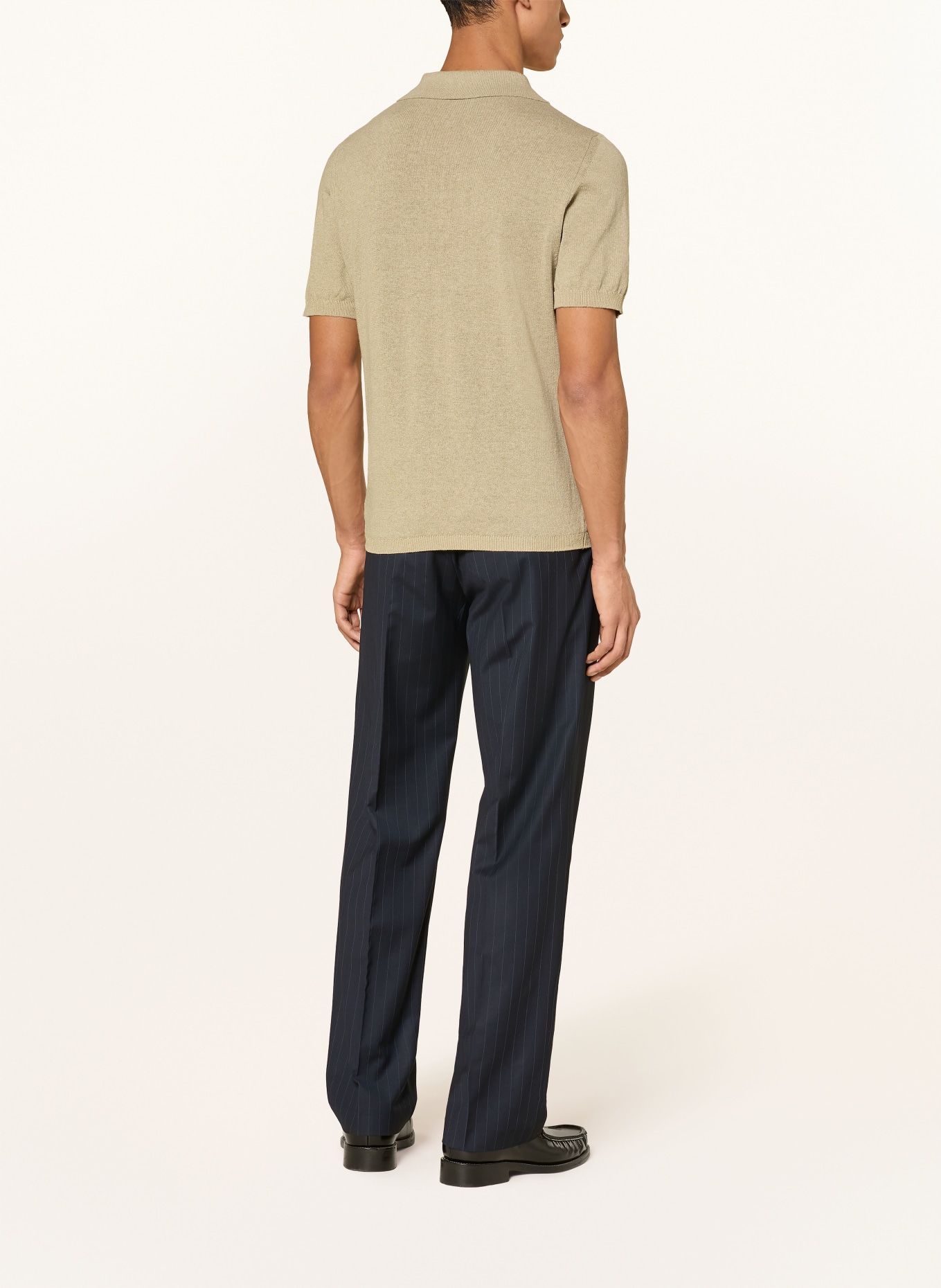 I'M BRIAN Strick-Poloshirt: BEIGE