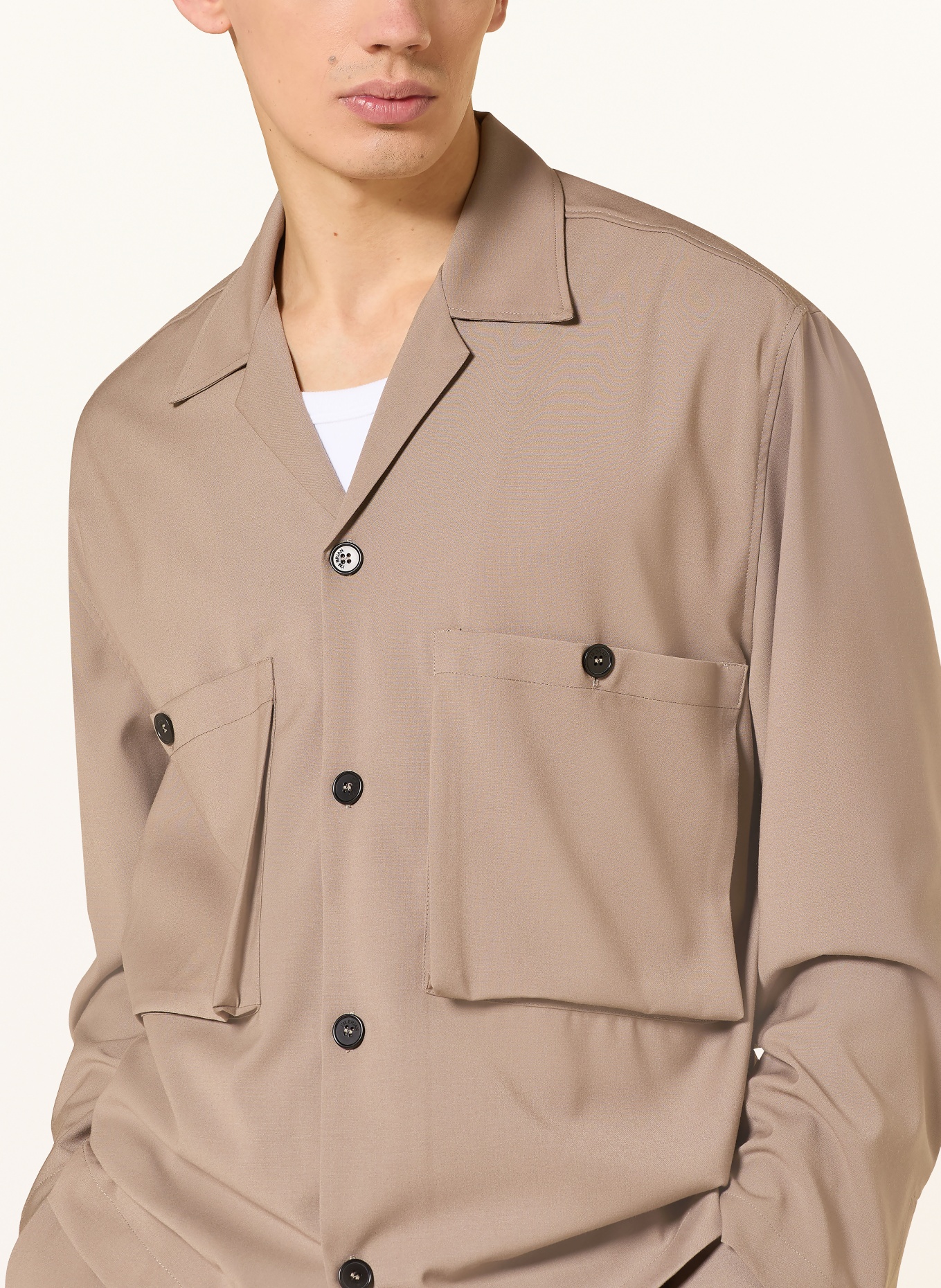I'M BRIAN Overshirt: TAUPE