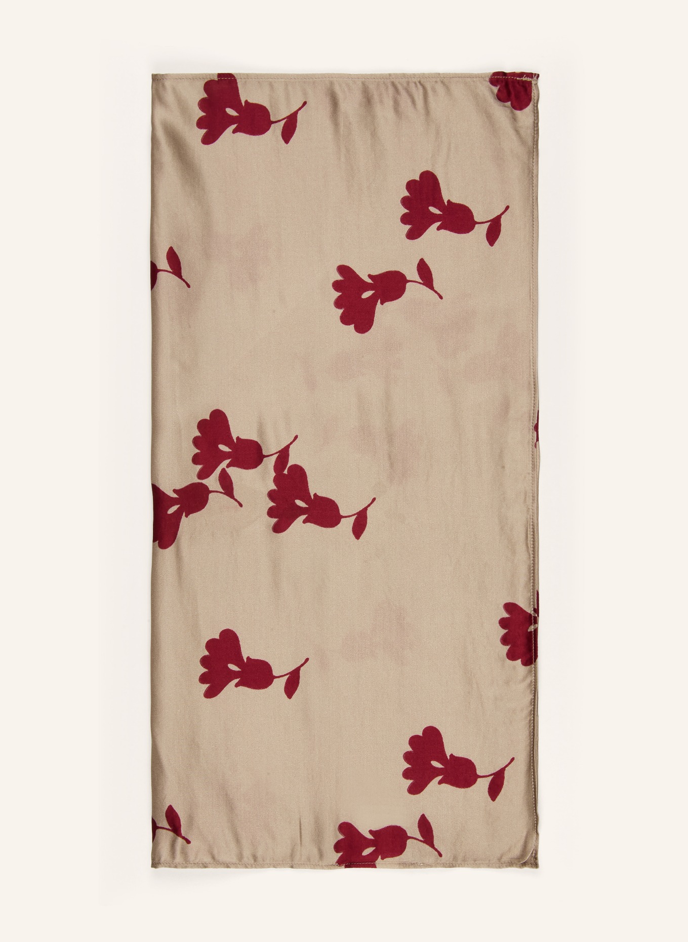 I'M BRIAN doek: BEIGE / ROOD