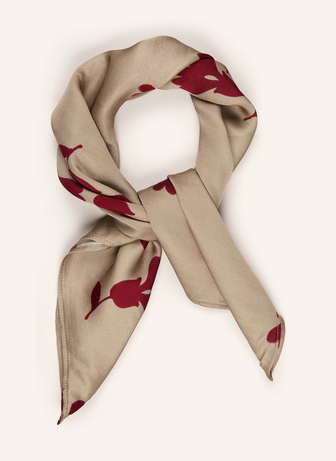 I'M BRIAN doek: BEIGE / ROOD