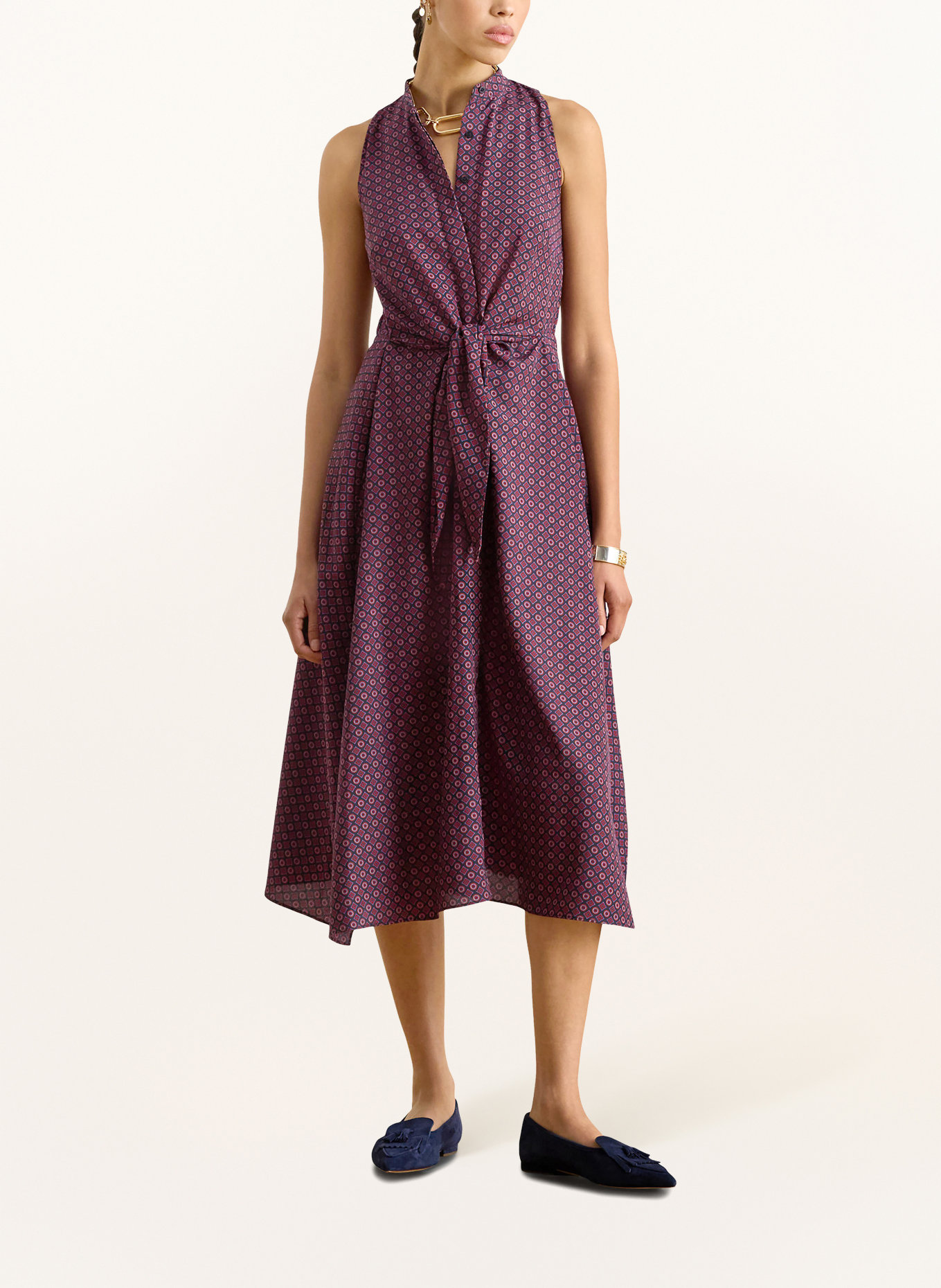 LAUREN RALPH LAUREN Sukienka: GRANATOWY / LILA / CZERWONY