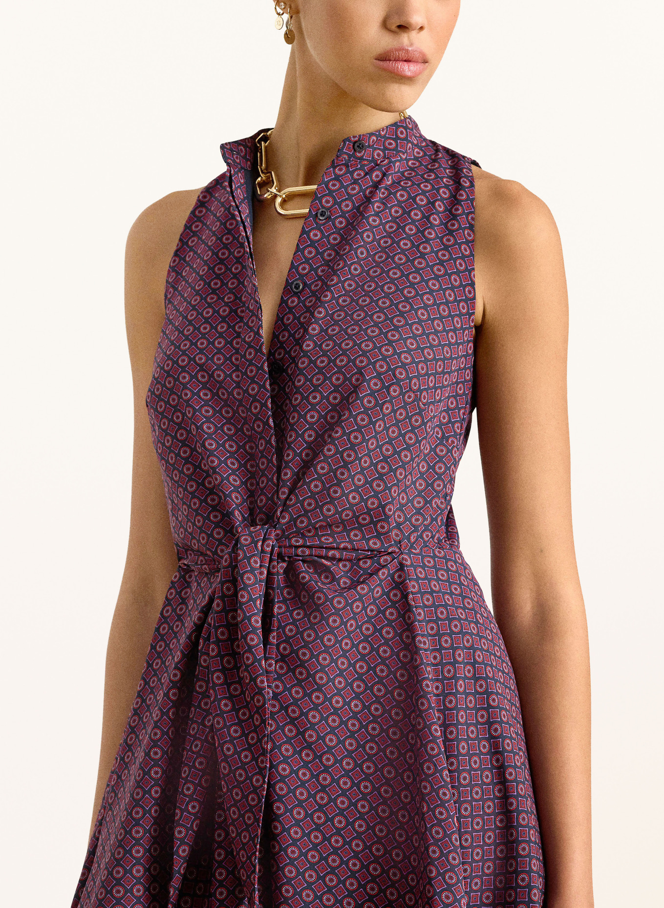 LAUREN RALPH LAUREN Sukienka: GRANATOWY / LILA / CZERWONY