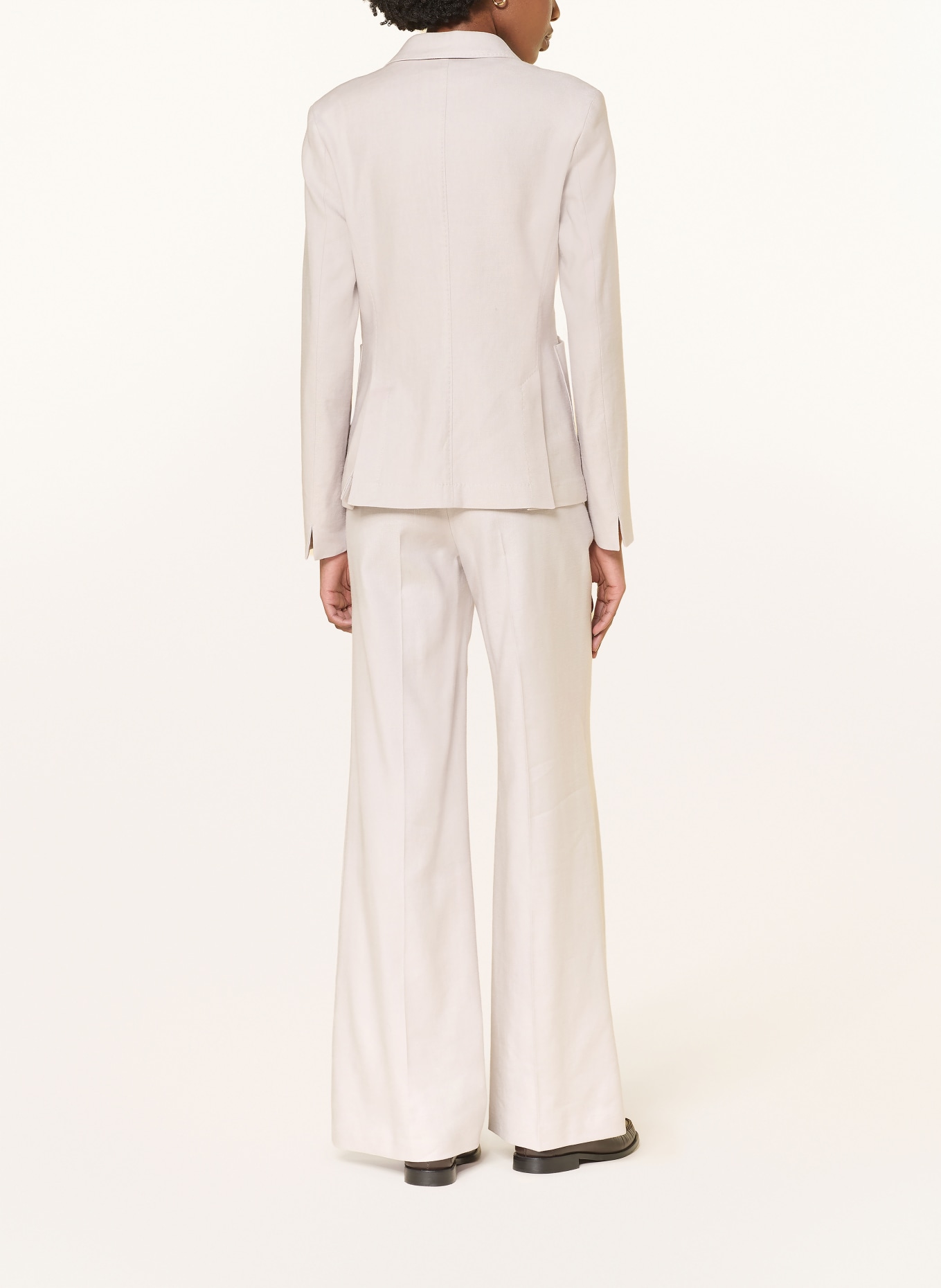 windsor. Marlene pants with linen: LIGHT GRAY