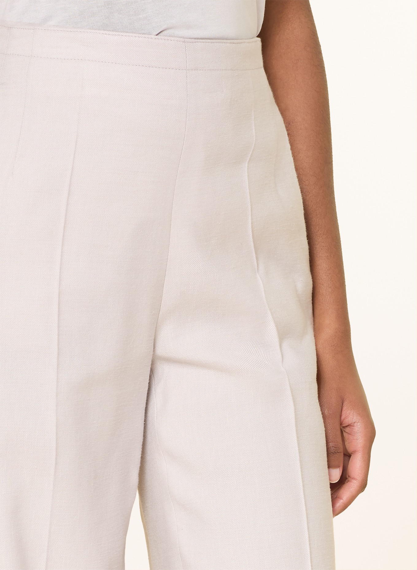 windsor. Marlene pants with linen: LIGHT GRAY