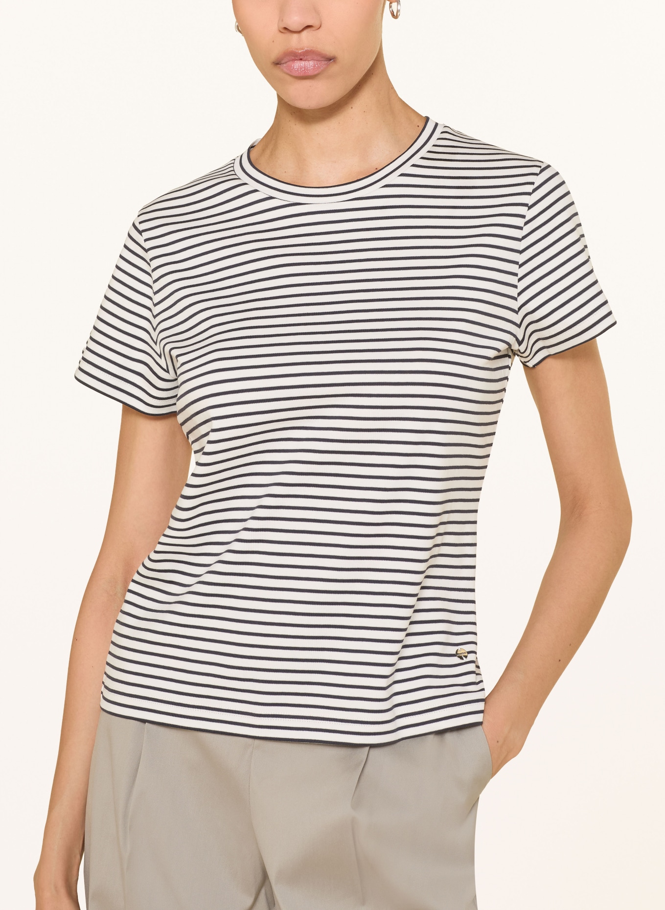 windsor. T-Shirt: WEISS / SCHWARZ