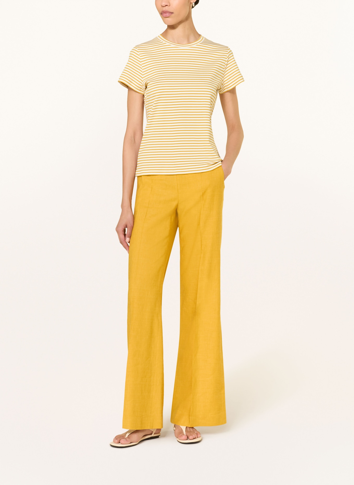 windsor. T-shirt: WIT / DONKERGEEL