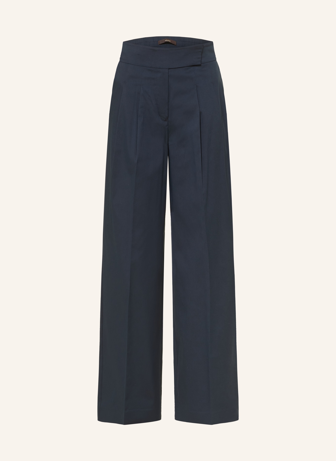 windsor. Spodnie z marszczeniami: GRANATOWY