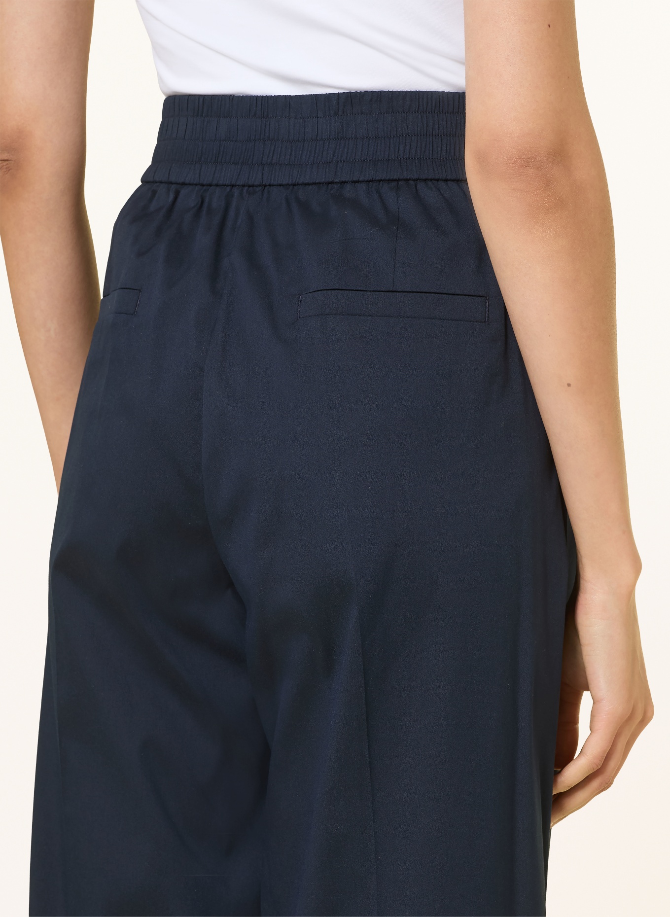 windsor. Spodnie z marszczeniami: GRANATOWY