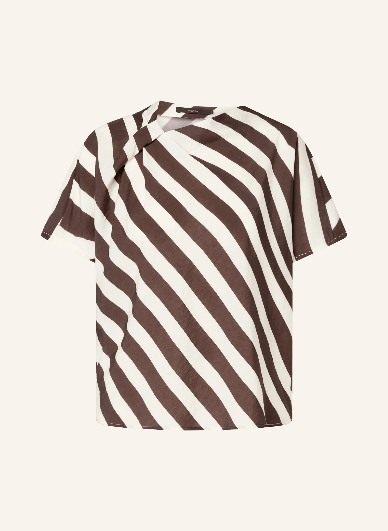 windsor. blouse: MARRON FONCÉ / WIT