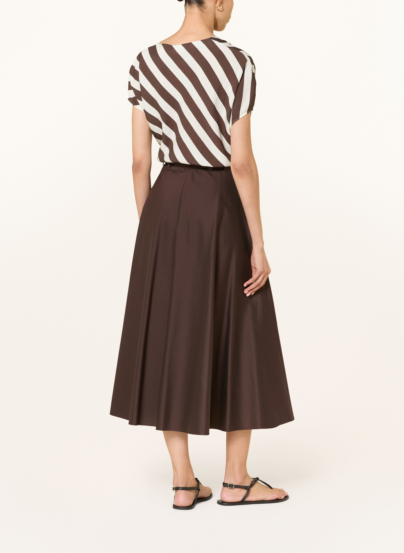 windsor. blouse: MARRON FONCÉ / WIT