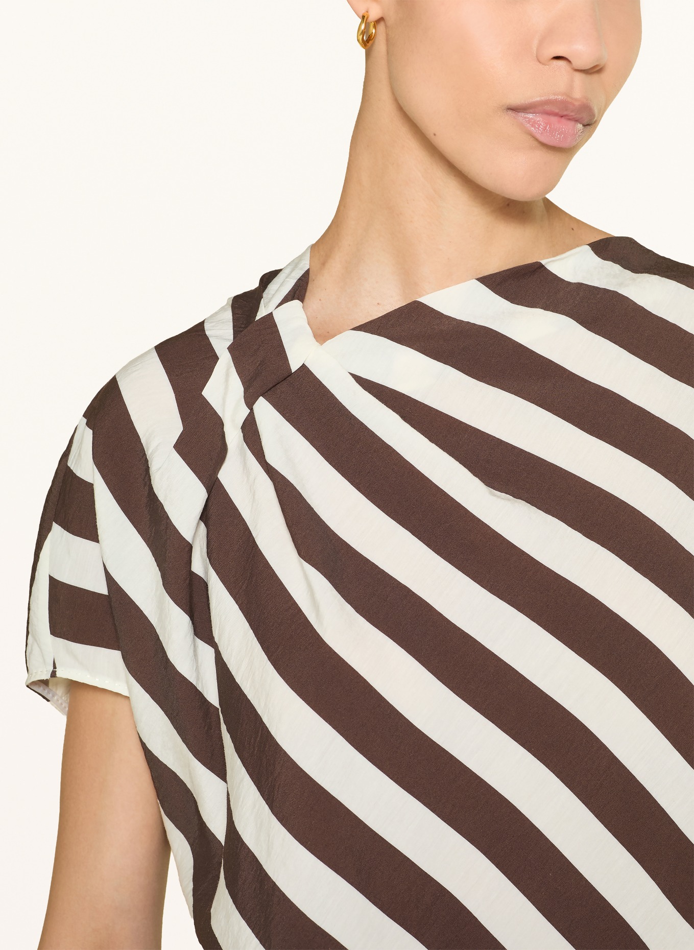 windsor. blouse: MARRON FONCÉ / WIT