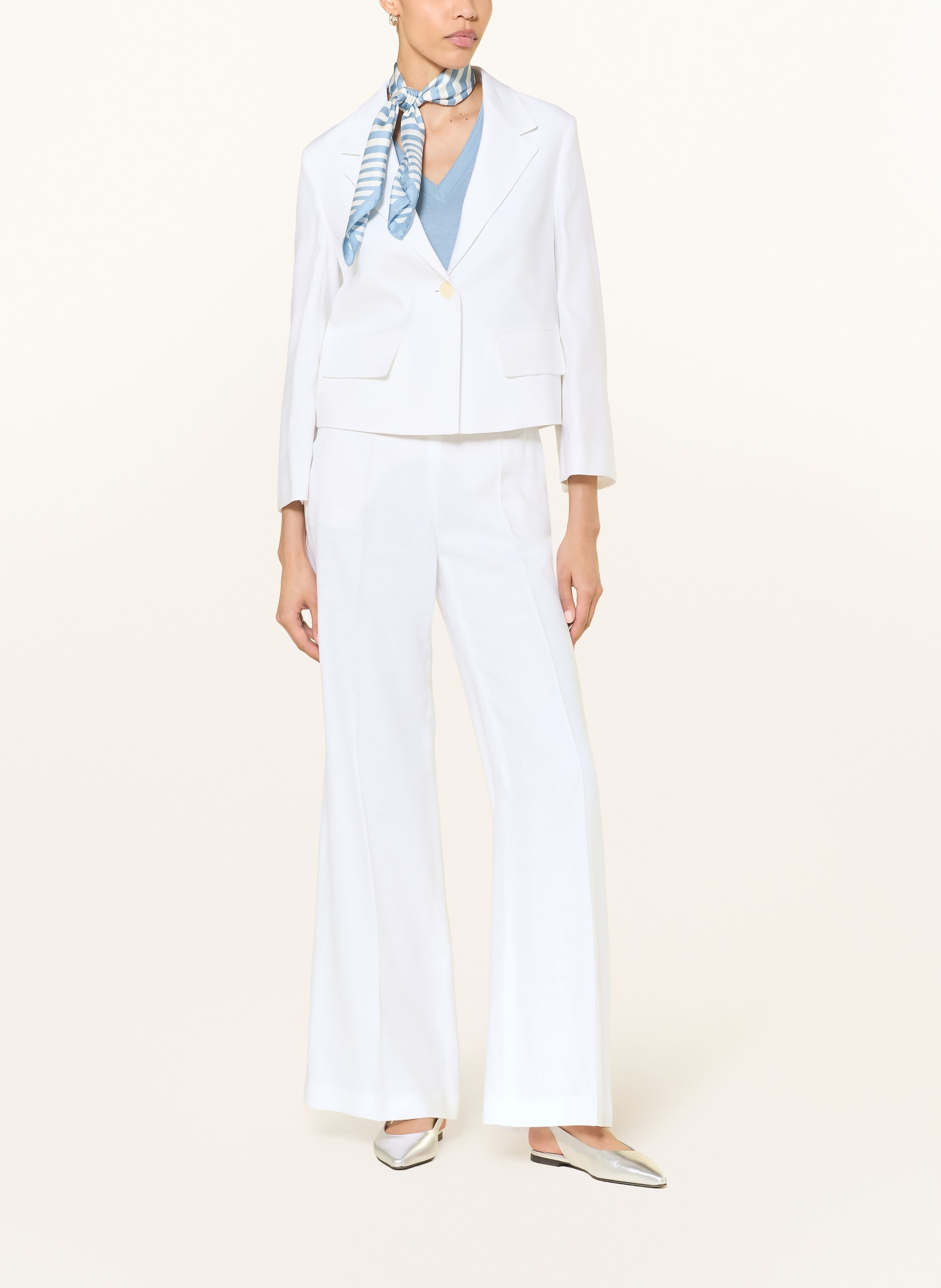 windsor. Marynarka z lnu: BIAŁY