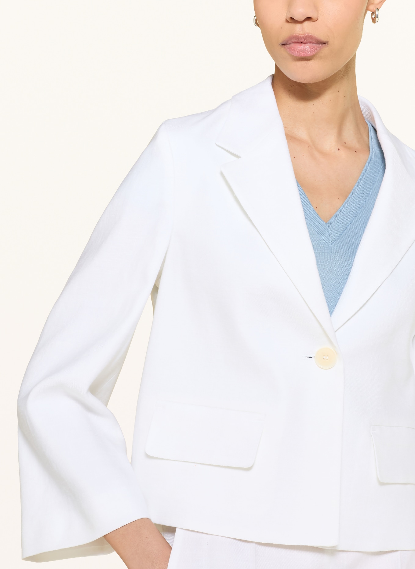 windsor. Marynarka z lnu: BIAŁY