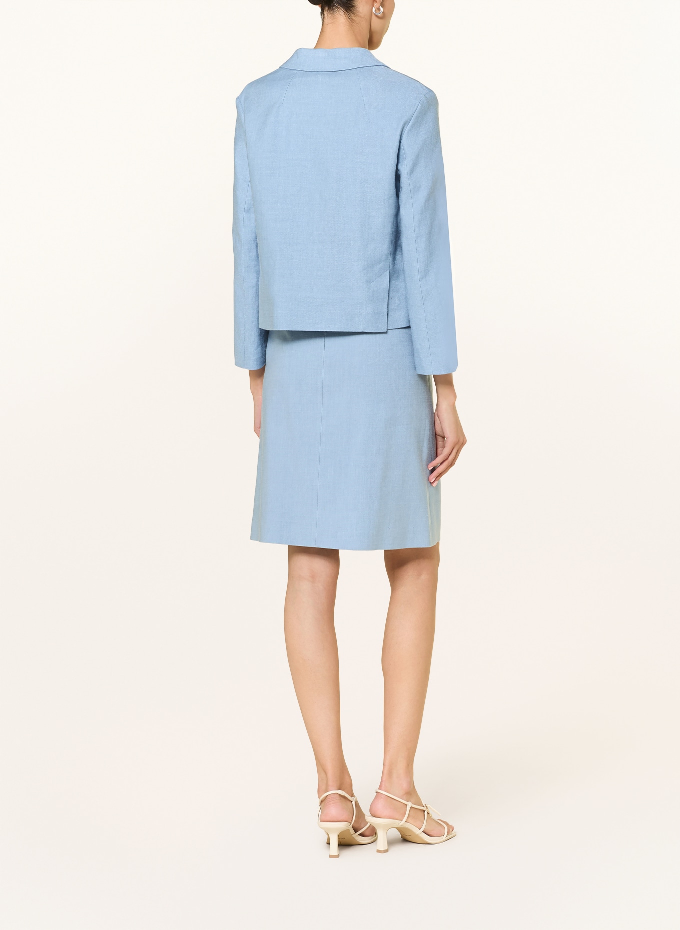 windsor. Marynarka z lnu: JASNONIEBIESKI