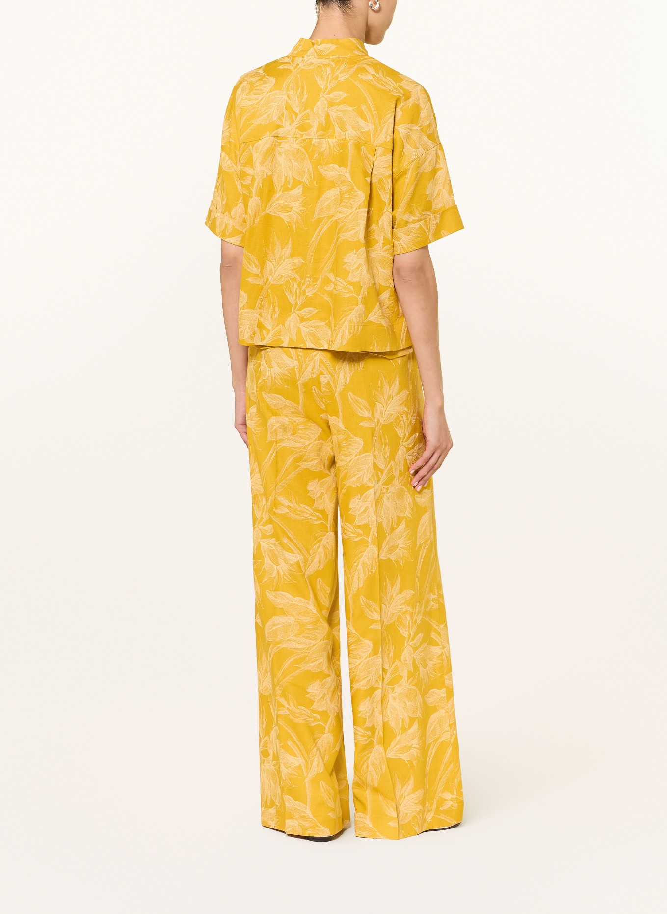 windsor. Spodnie z marszczeniami: CIEMNOŻÓŁTY / JASNOŻÓŁTY