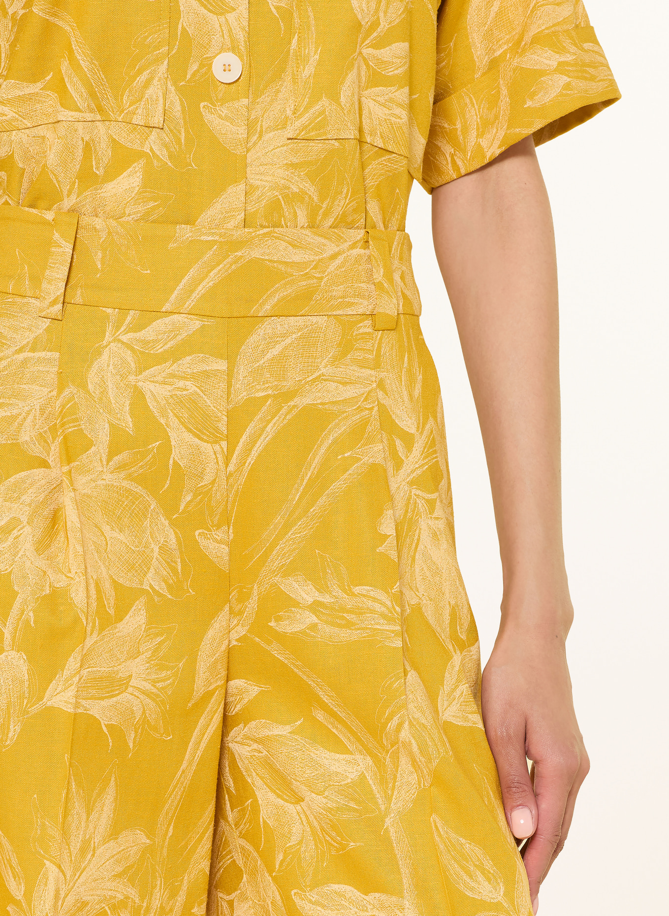 windsor. Spodnie z marszczeniami: CIEMNOŻÓŁTY / JASNOŻÓŁTY