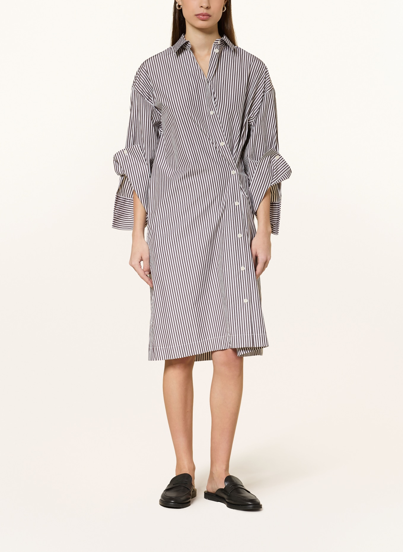 windsor. Overhemdjurk: MARRON FONCÉ / WIT