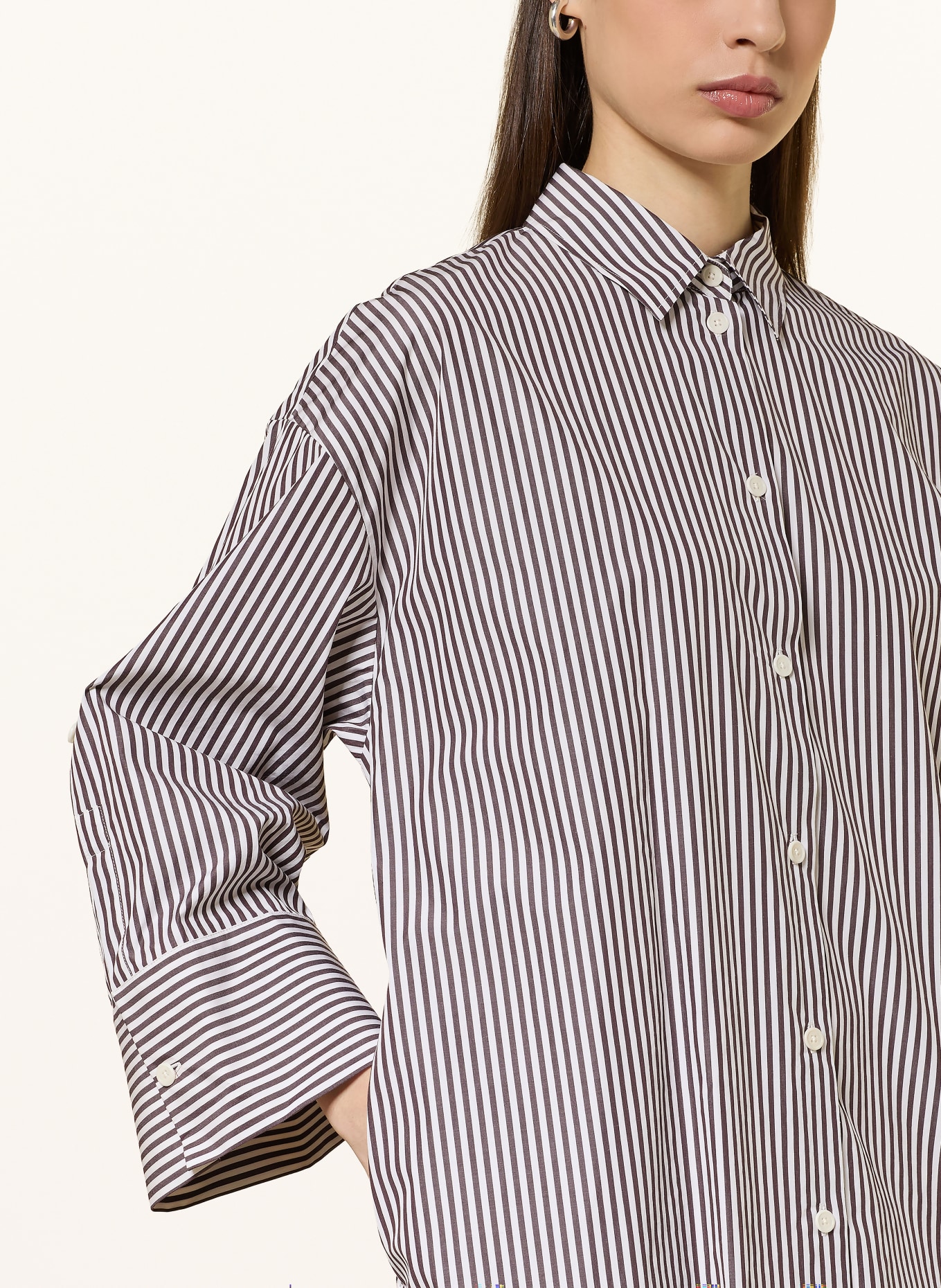 windsor. Overhemdjurk: MARRON FONCÉ / WIT