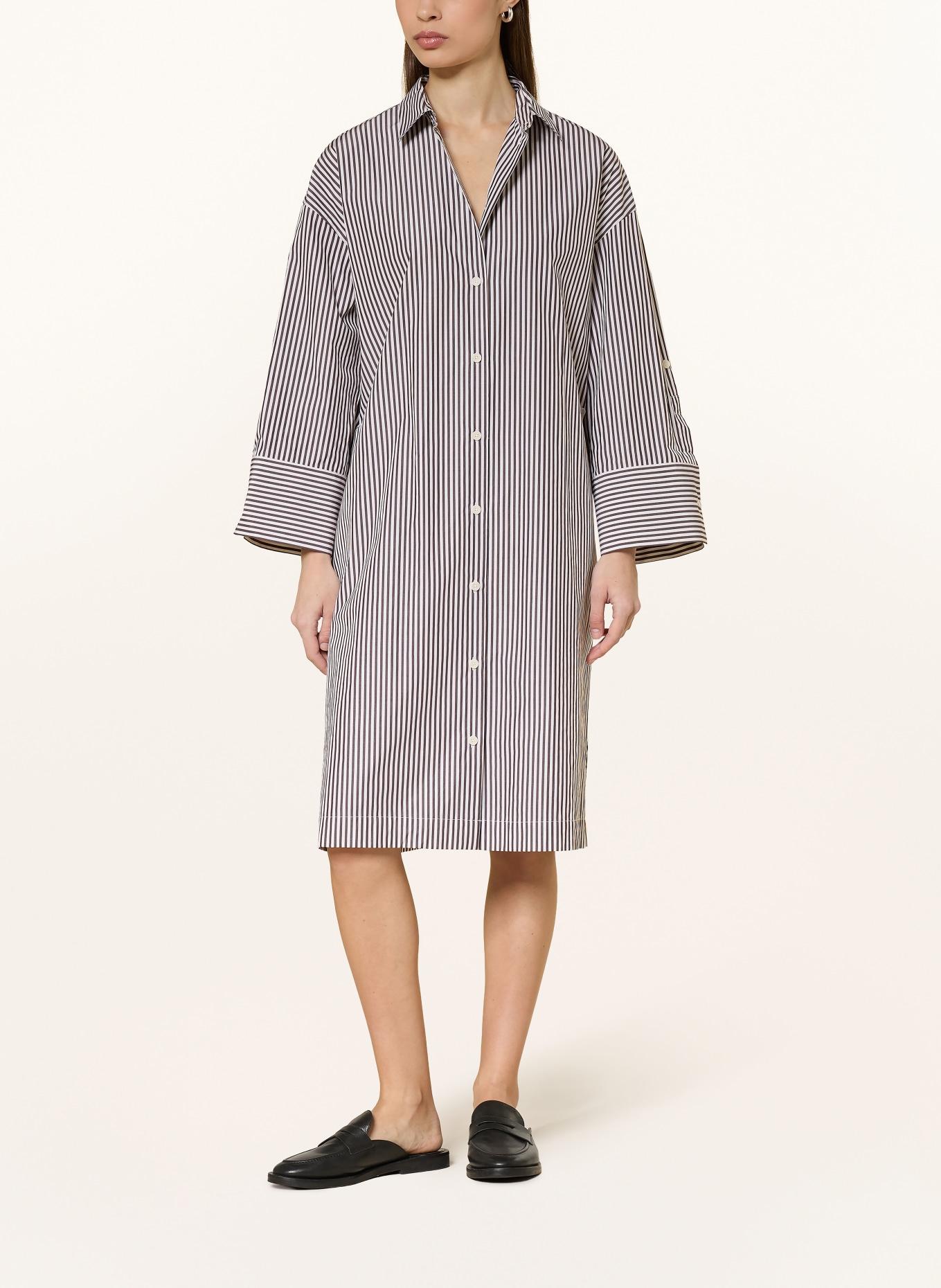 windsor. Overhemdjurk: MARRON FONCÉ / WIT