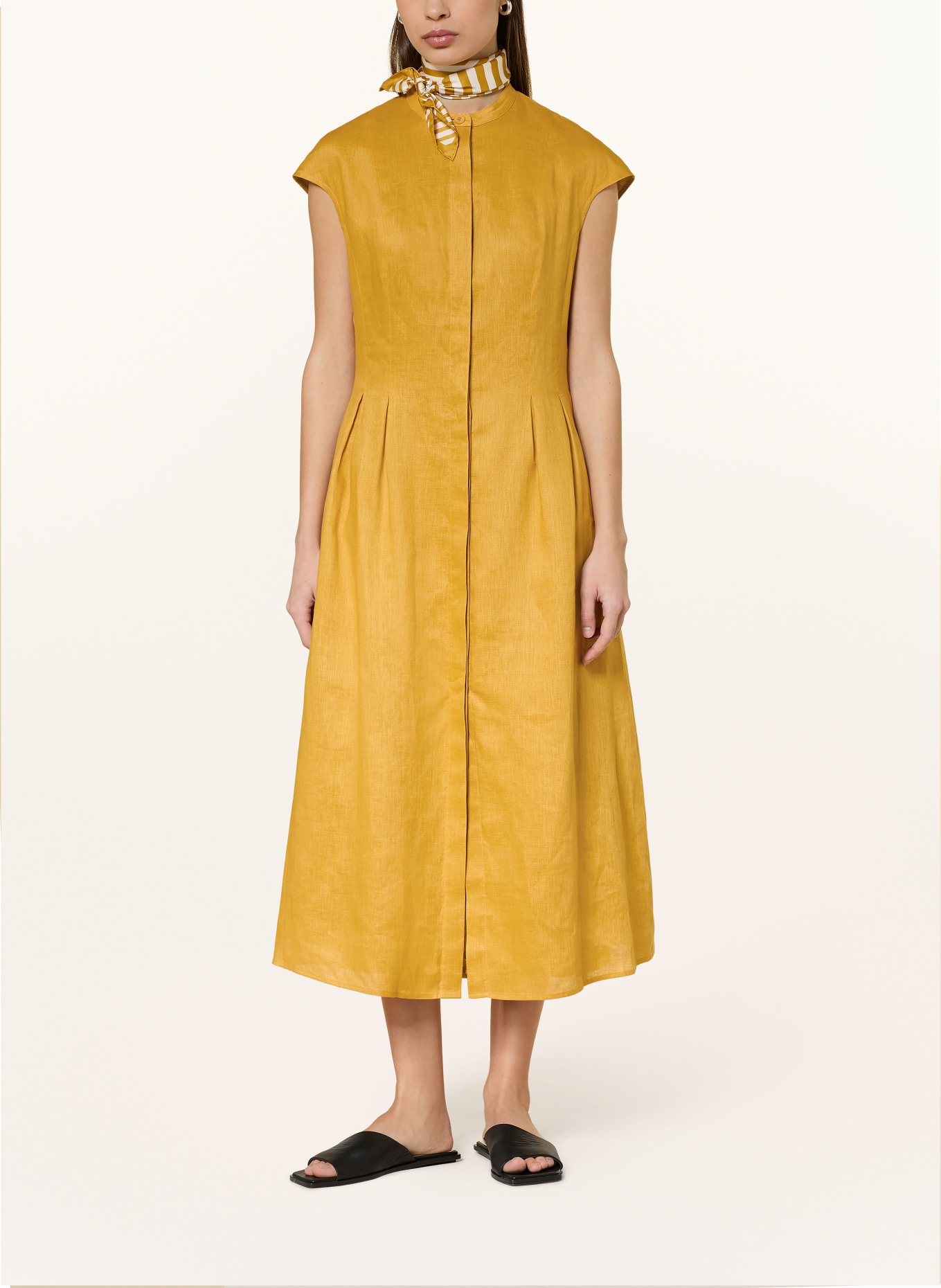 windsor. Leinenkleid: DUNKELGELB