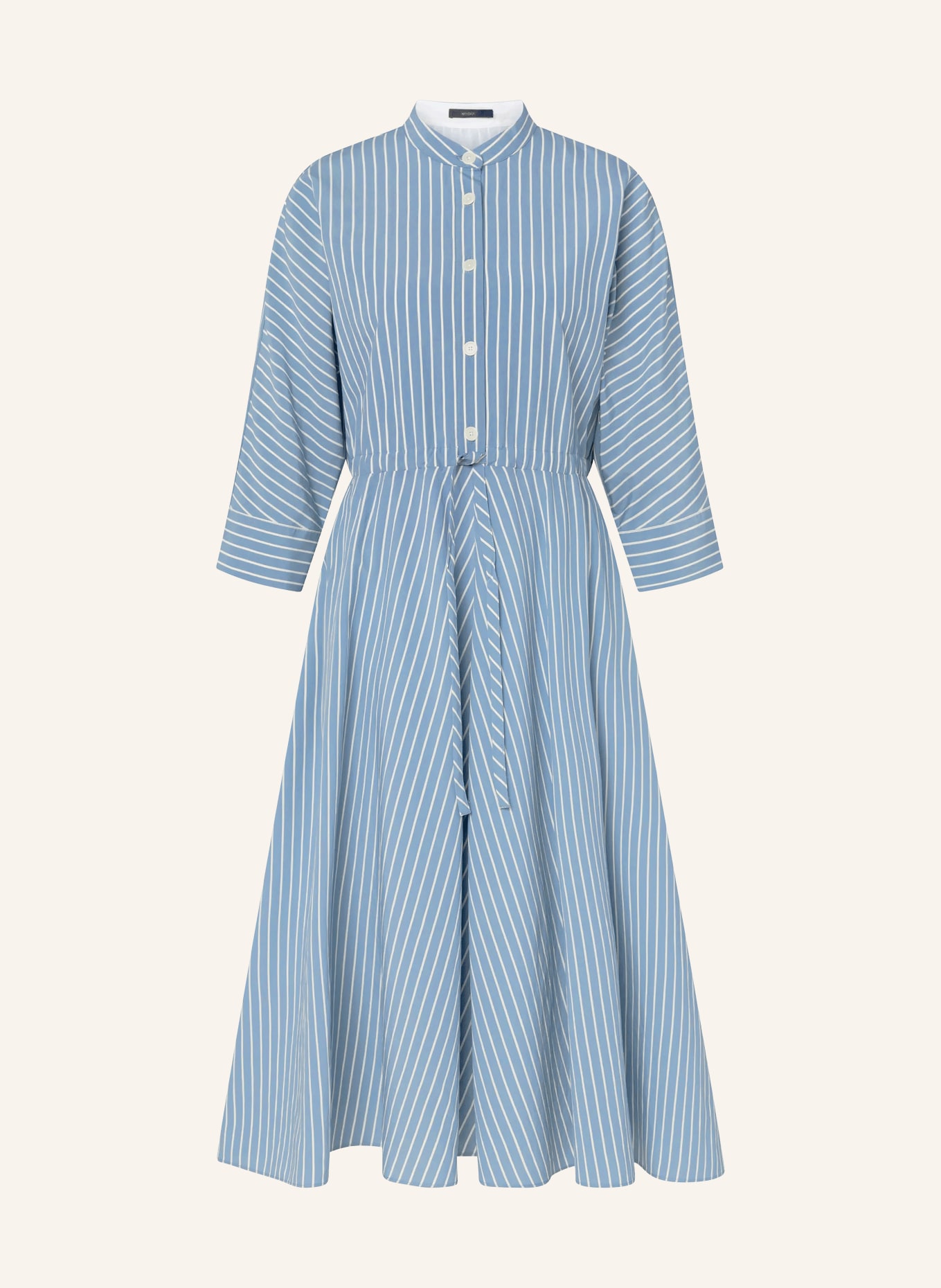 windsor. Jurk met 3/4-mouwen: BLAUW / WIT